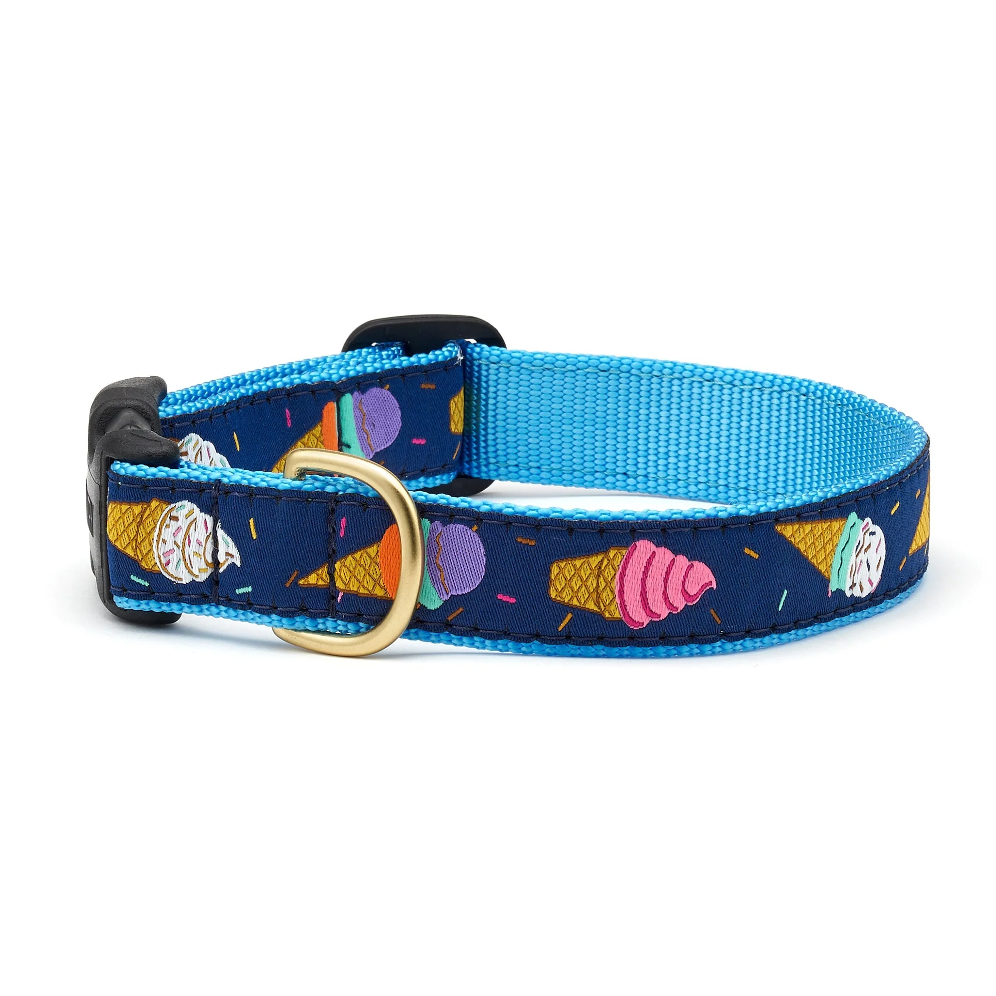 Up Country Ice Cream Cast Brass Dog Collar