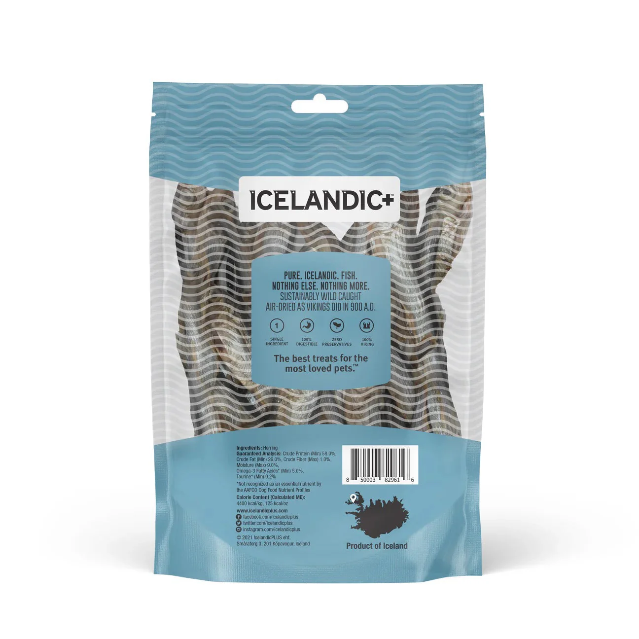 Icelandic Herring Whole Fish Dog Treats (3oz) - Image 2