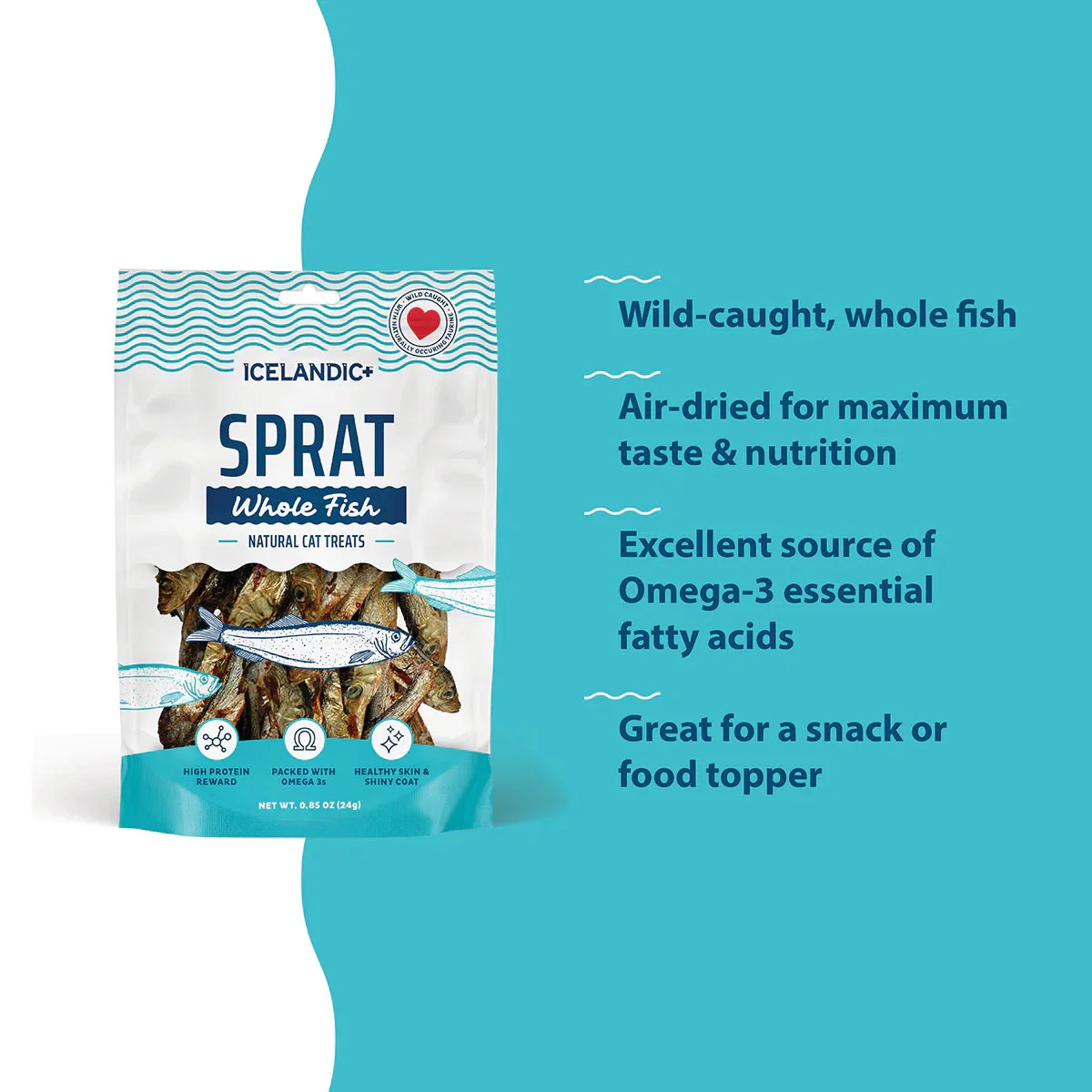 Icelandic Whole Sprats Dog Treats (2oz) - Image 3