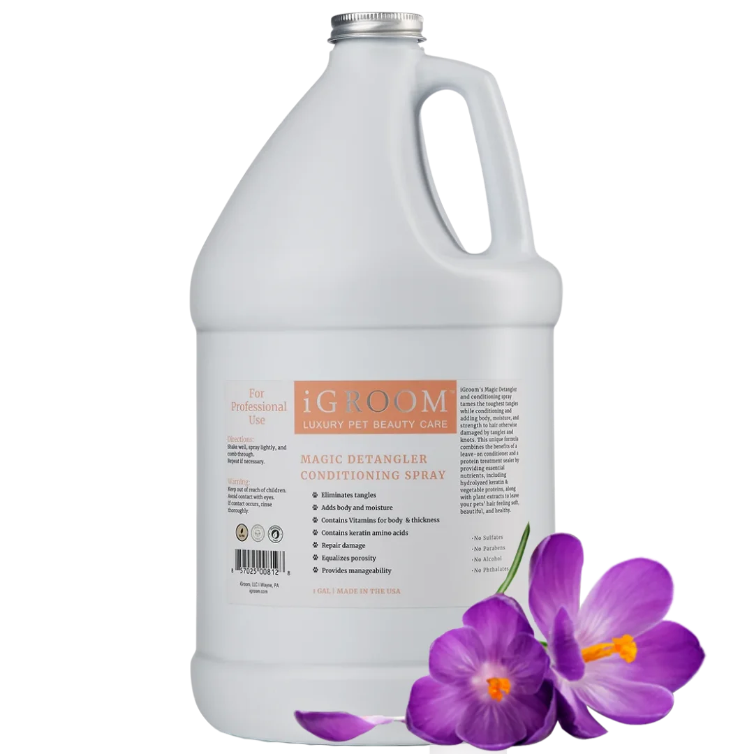 Magic Detangling Spray with Fragrance Gallon by iGroom - Image 2