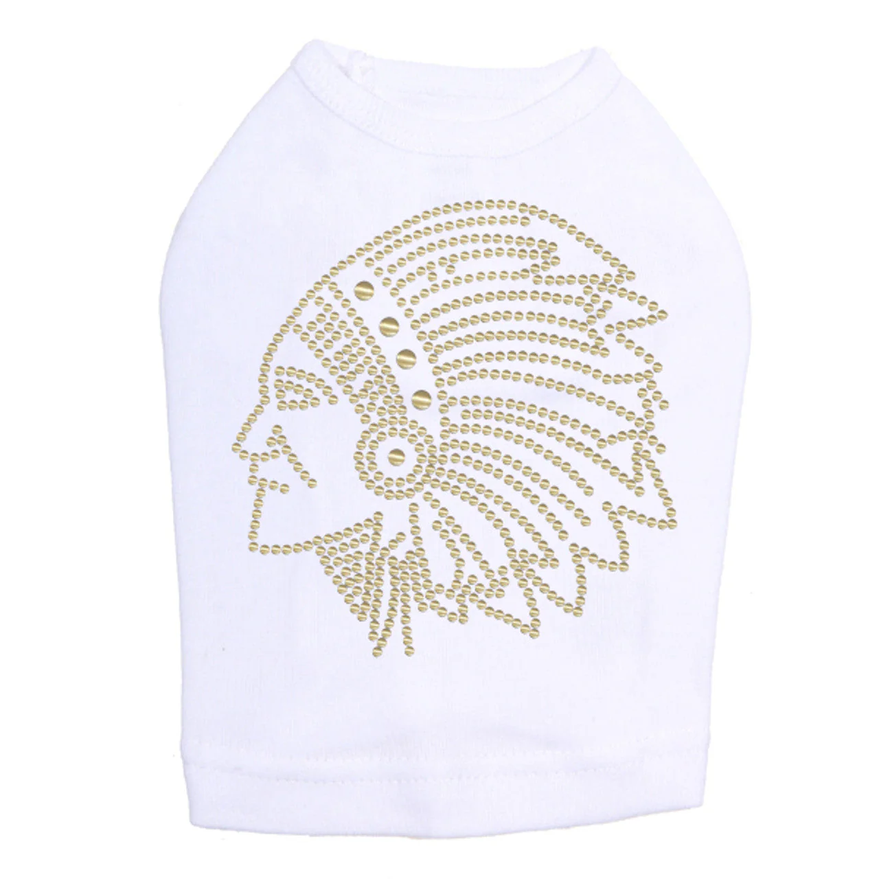 Indian (Gold Nailheads) - Dog Tank - Image 10