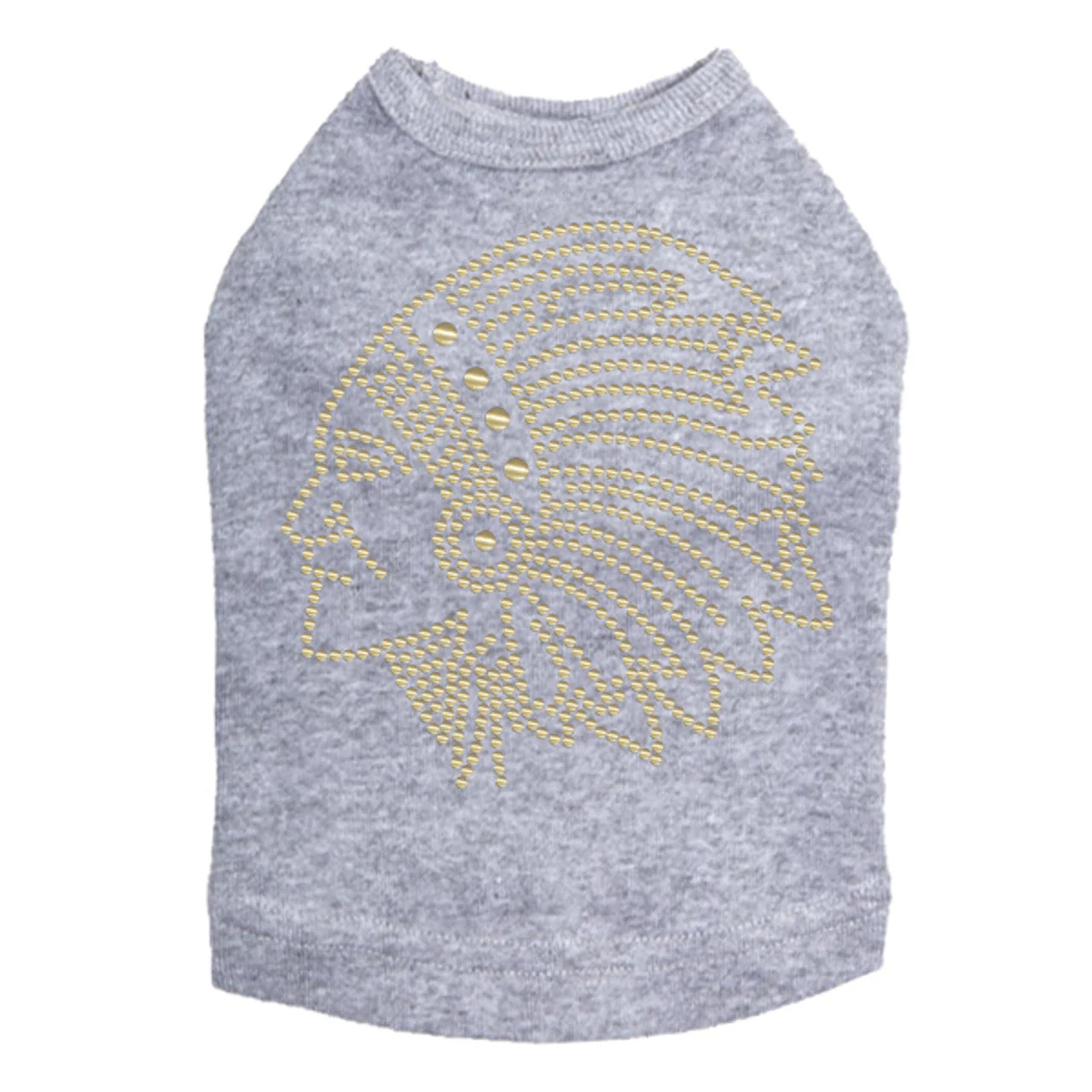 Indian (Gold Nailheads) - Dog Tank - Image 12