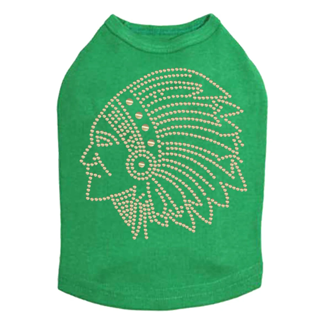 Indian (Gold Nailheads) - Dog Tank - Image 15