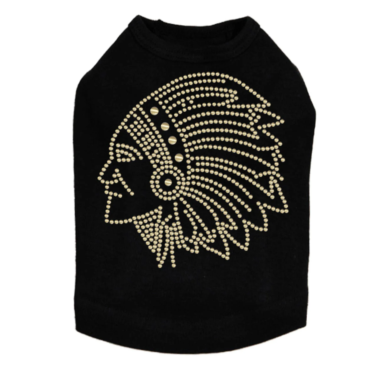 Indian (Gold Nailheads) - Dog Tank - Image 2