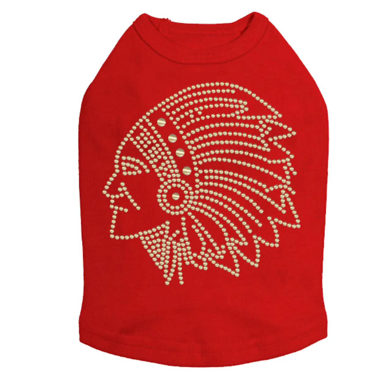 Indian (Gold Nailheads) - Dog Tank - Image 8