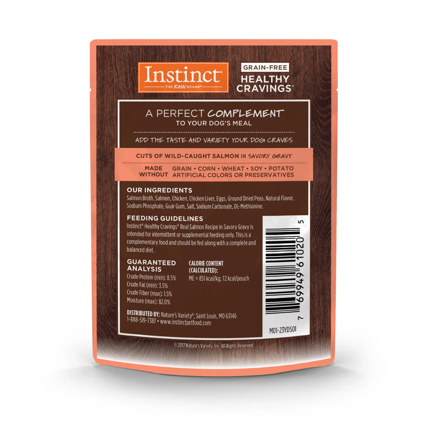 Instinct Healthy Cravings Salmon Dog Food Pouch (3oz) - Image 2