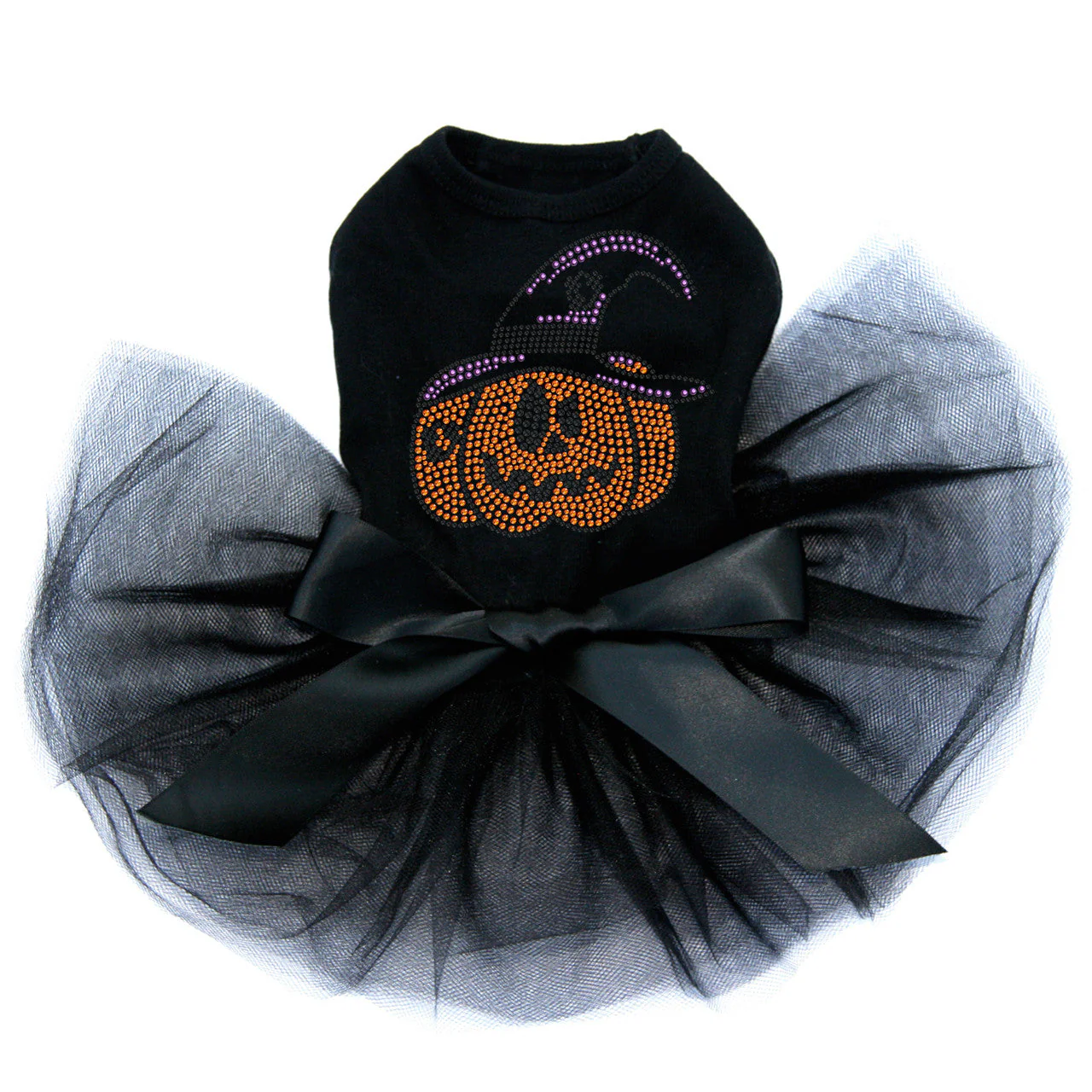 Jack O'Lantern with Hat - Custom Tutu - Image 2