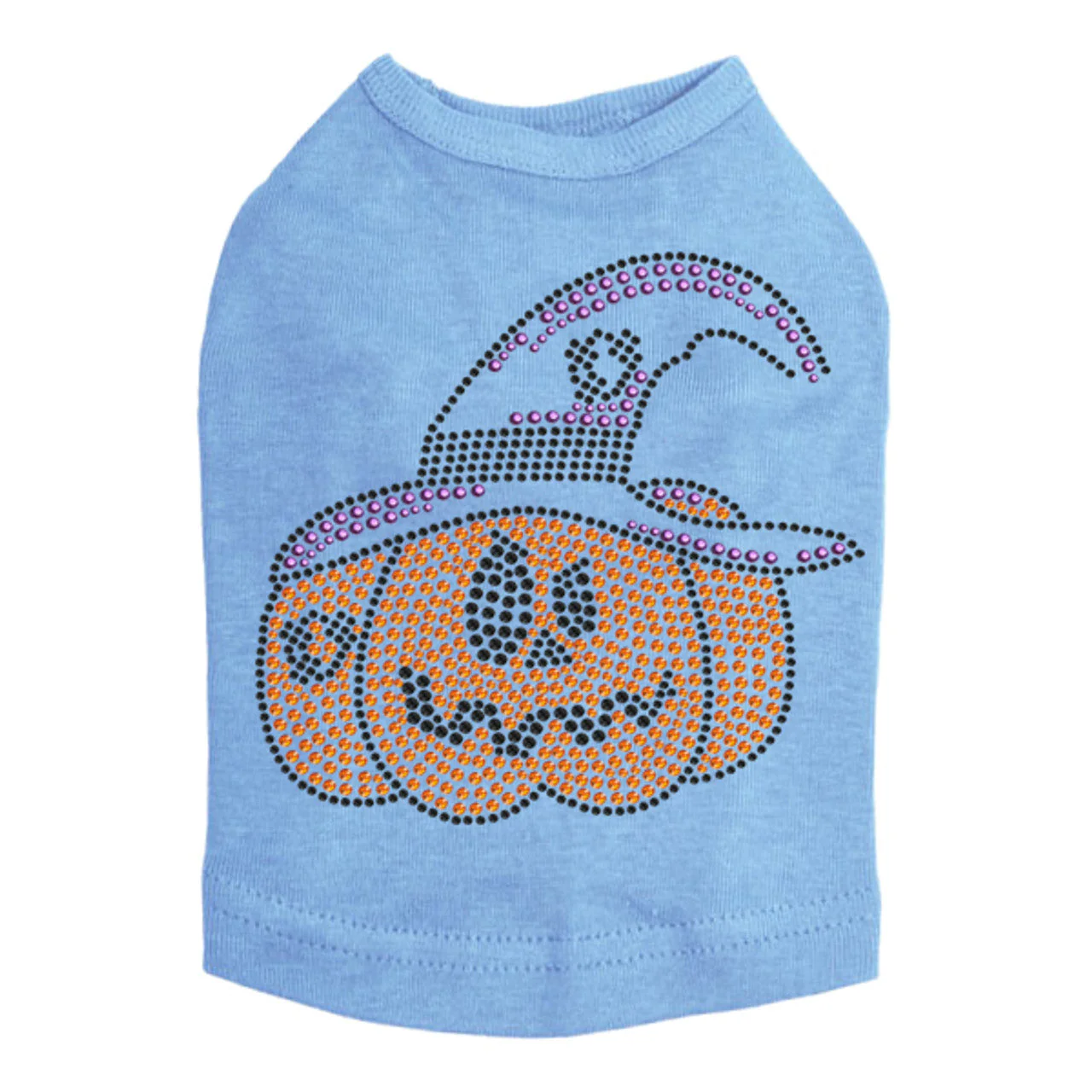 Jack O'Lantern with Hat - Dog Tank - Image 8
