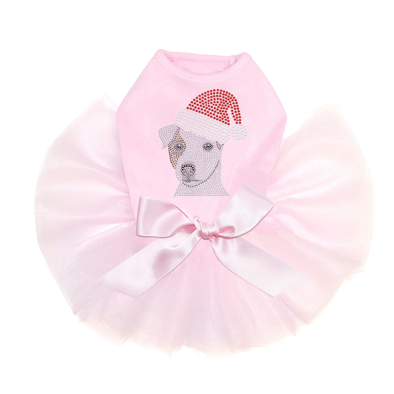 Jack Russell Terrier with Santa Hat - Custom Tutu - Image 2