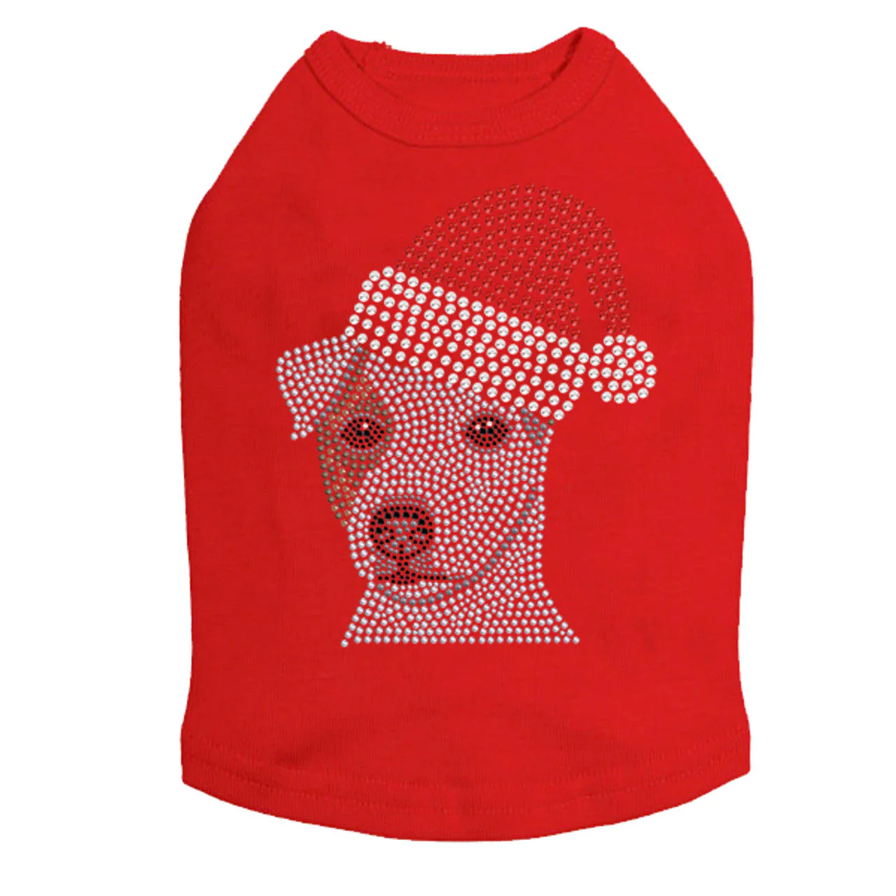Jack Russell Terrier with Santa Hat - Dog Tank - Image 10