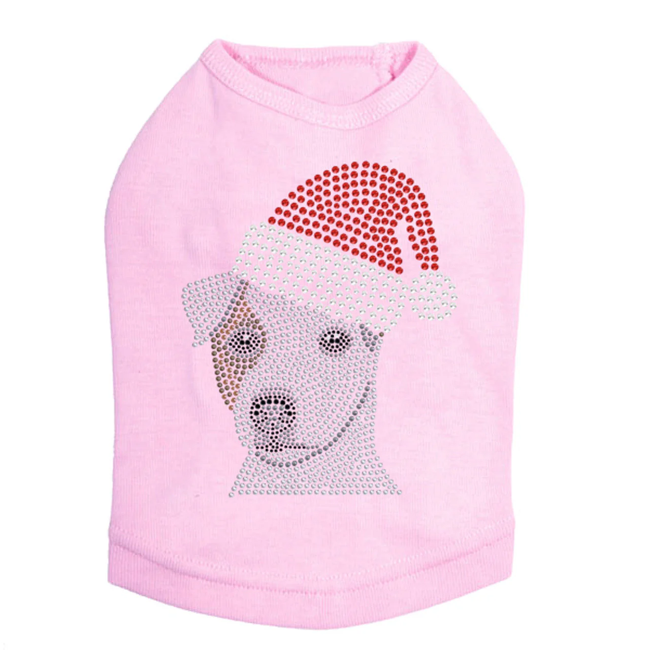 Jack Russell Terrier with Santa Hat - Dog Tank - Image 11