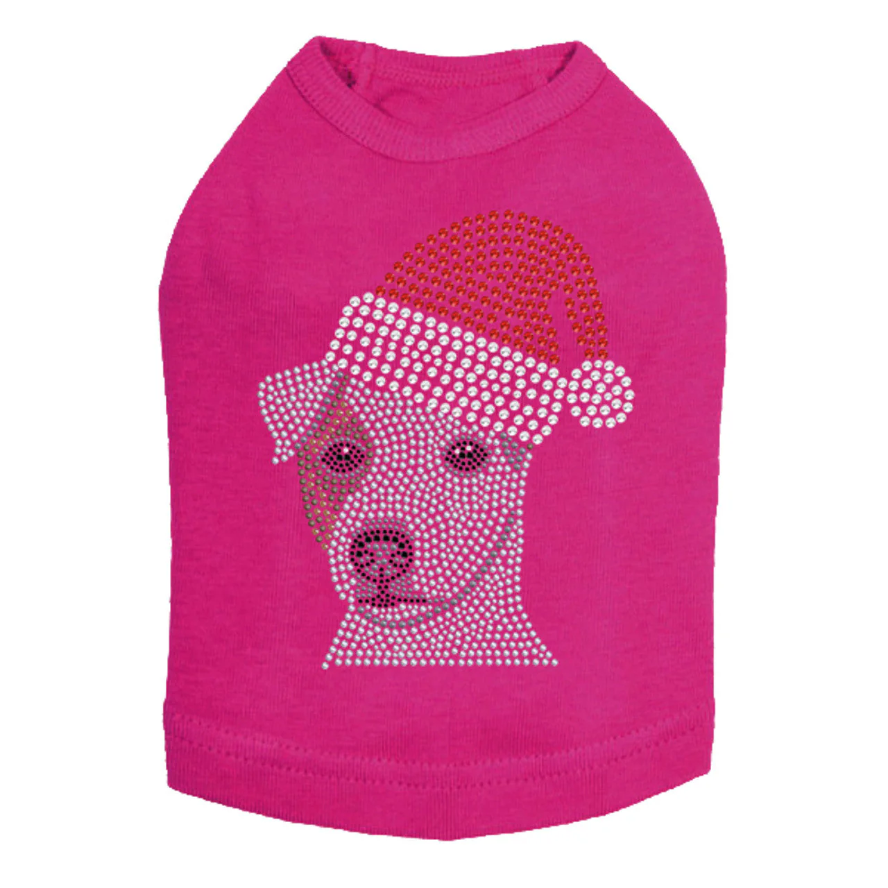 Jack Russell Terrier with Santa Hat - Dog Tank - Image 14