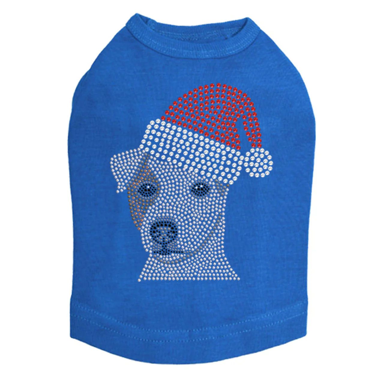Jack Russell Terrier with Santa Hat - Dog Tank - Image 5