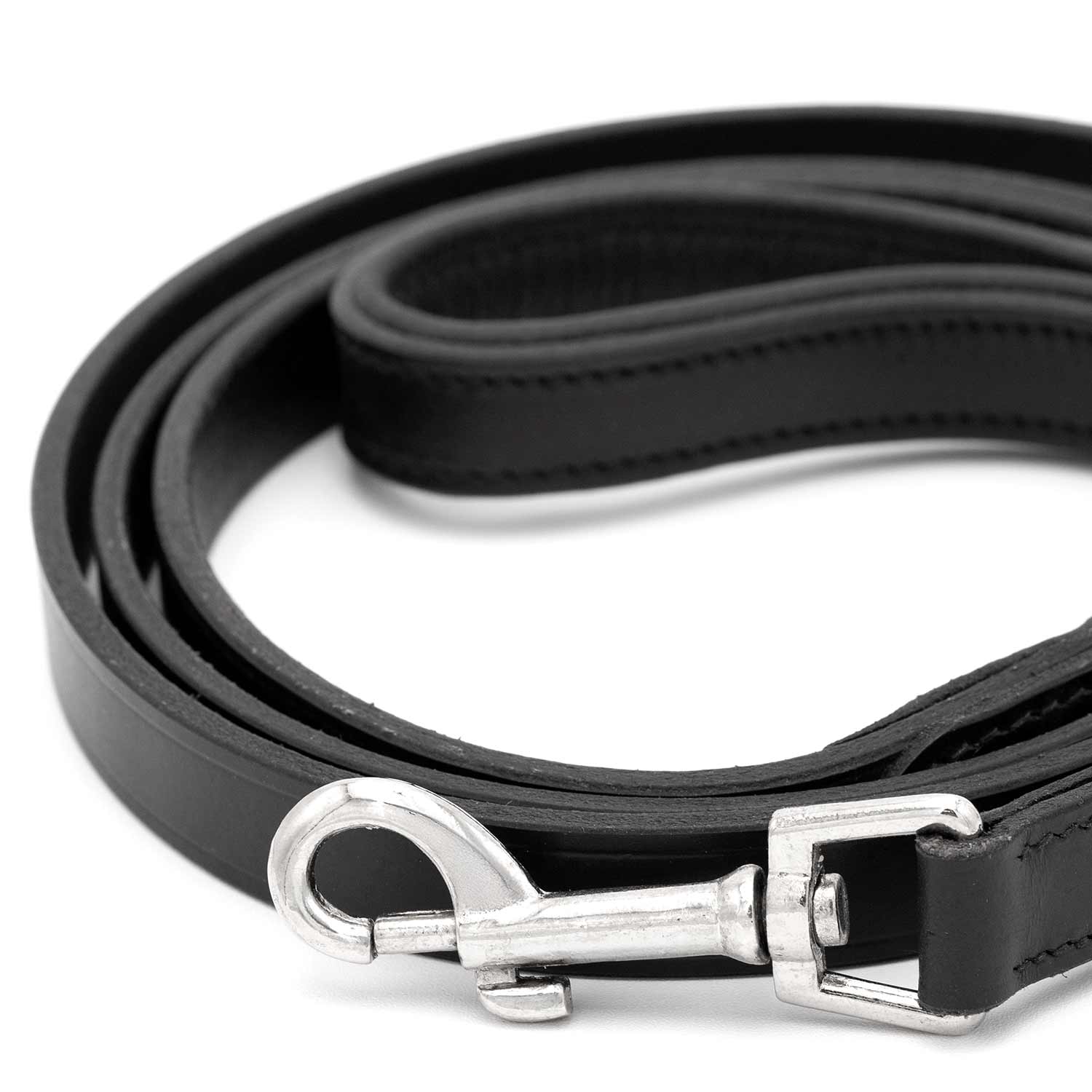 Jeffers Black Padded Leather Pet Leash - Image 2