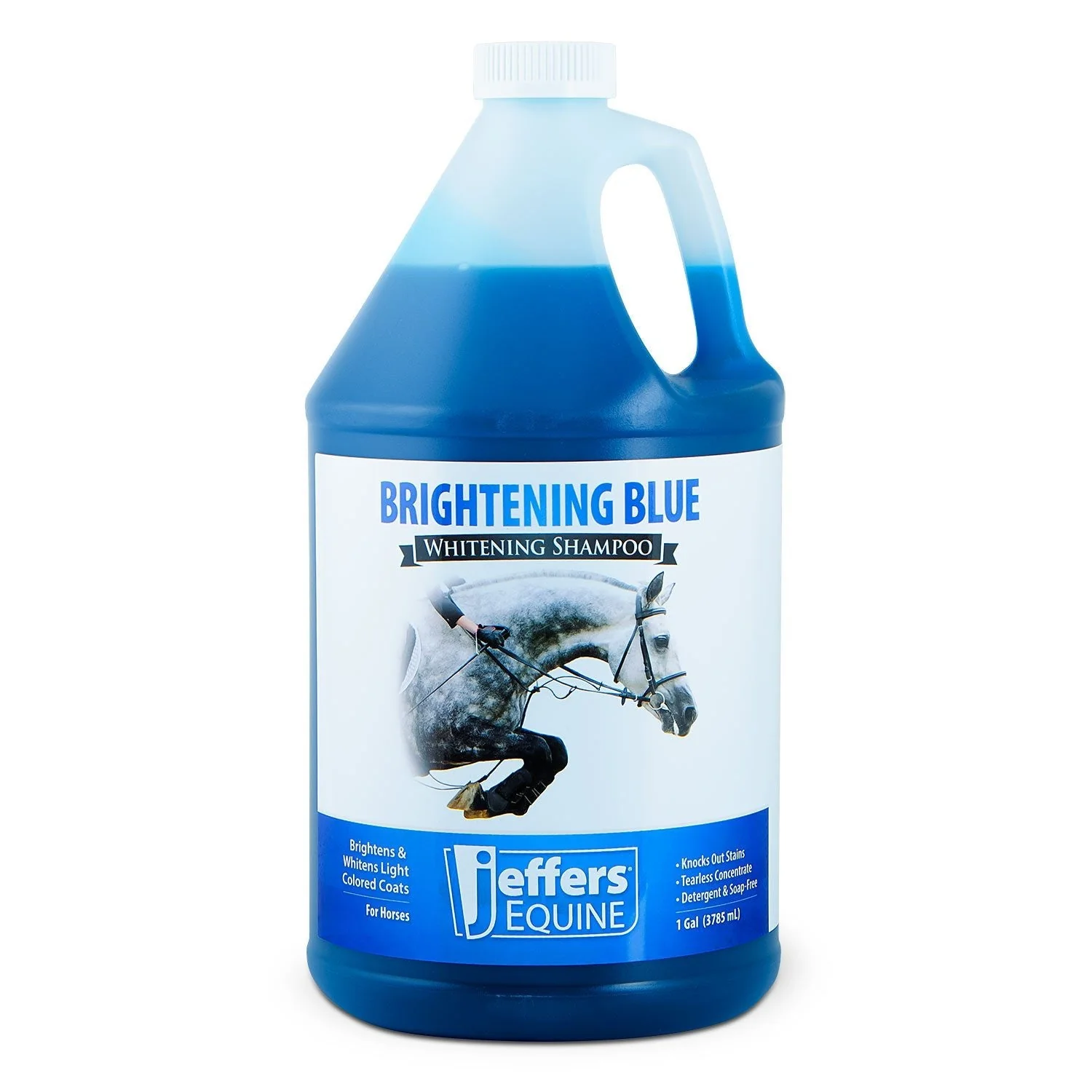 Jeffers Equine BRIGHTENING BLUE Whitening Horse Shampoo - Image 9