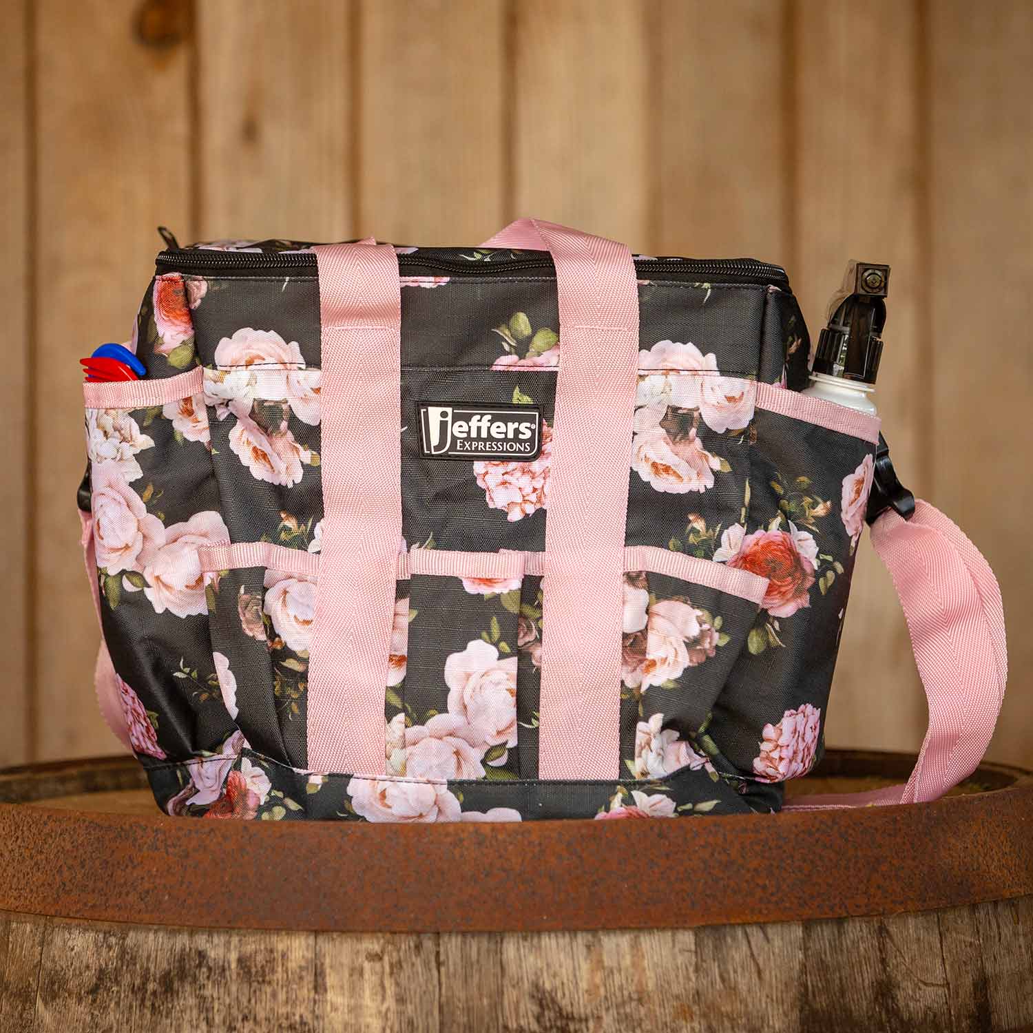 Jeffers Expression Deluxe Horse Grooming Bag with Adjustable Strap - Image 3