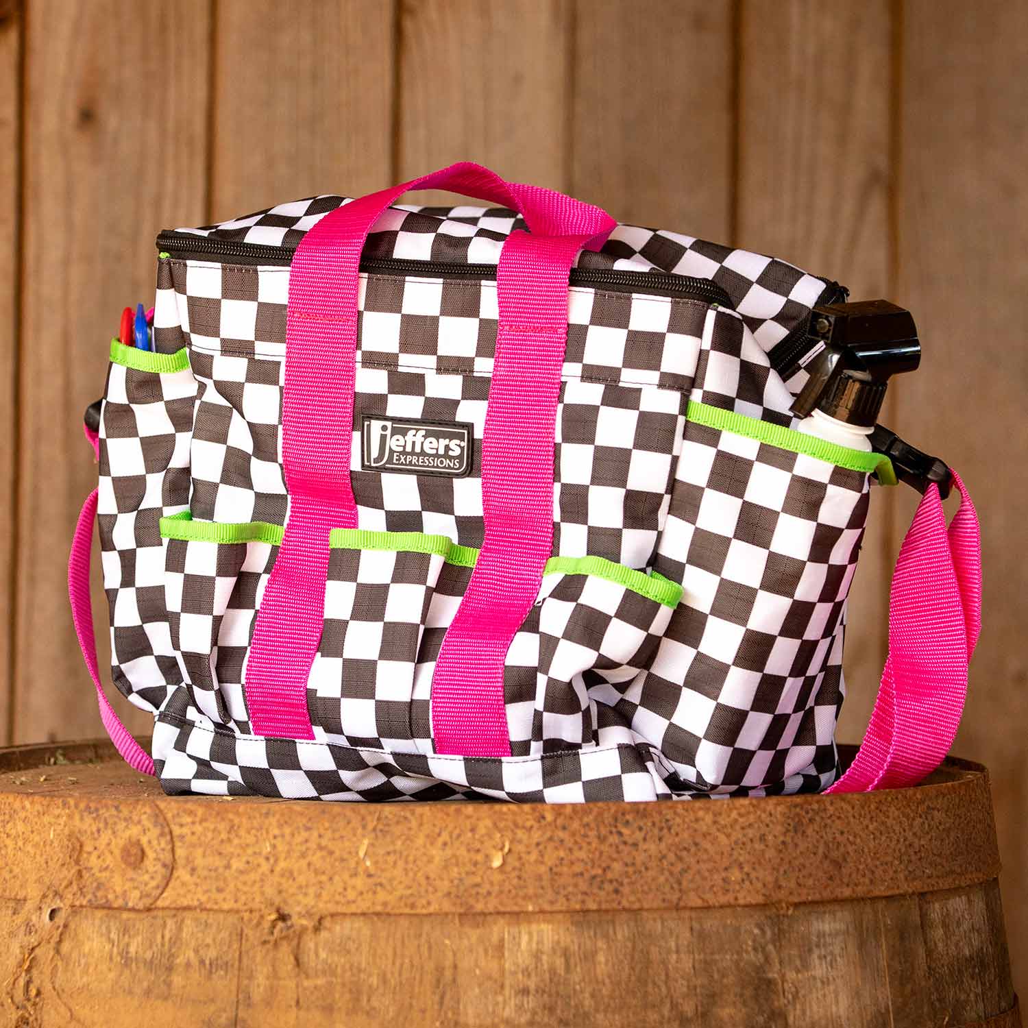 Jeffers Expression Deluxe Horse Grooming Bag with Adjustable Strap - Image 7