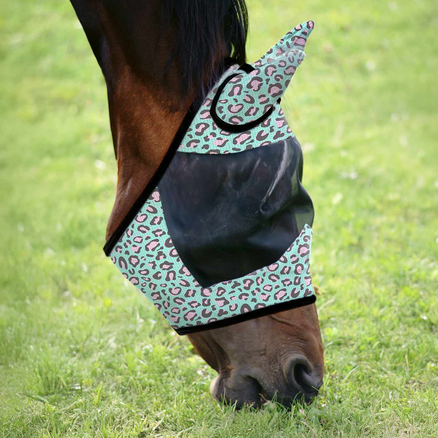 Jeffers Expression Deluxe Mesh Horse Fly Mask with Ears - Image 3