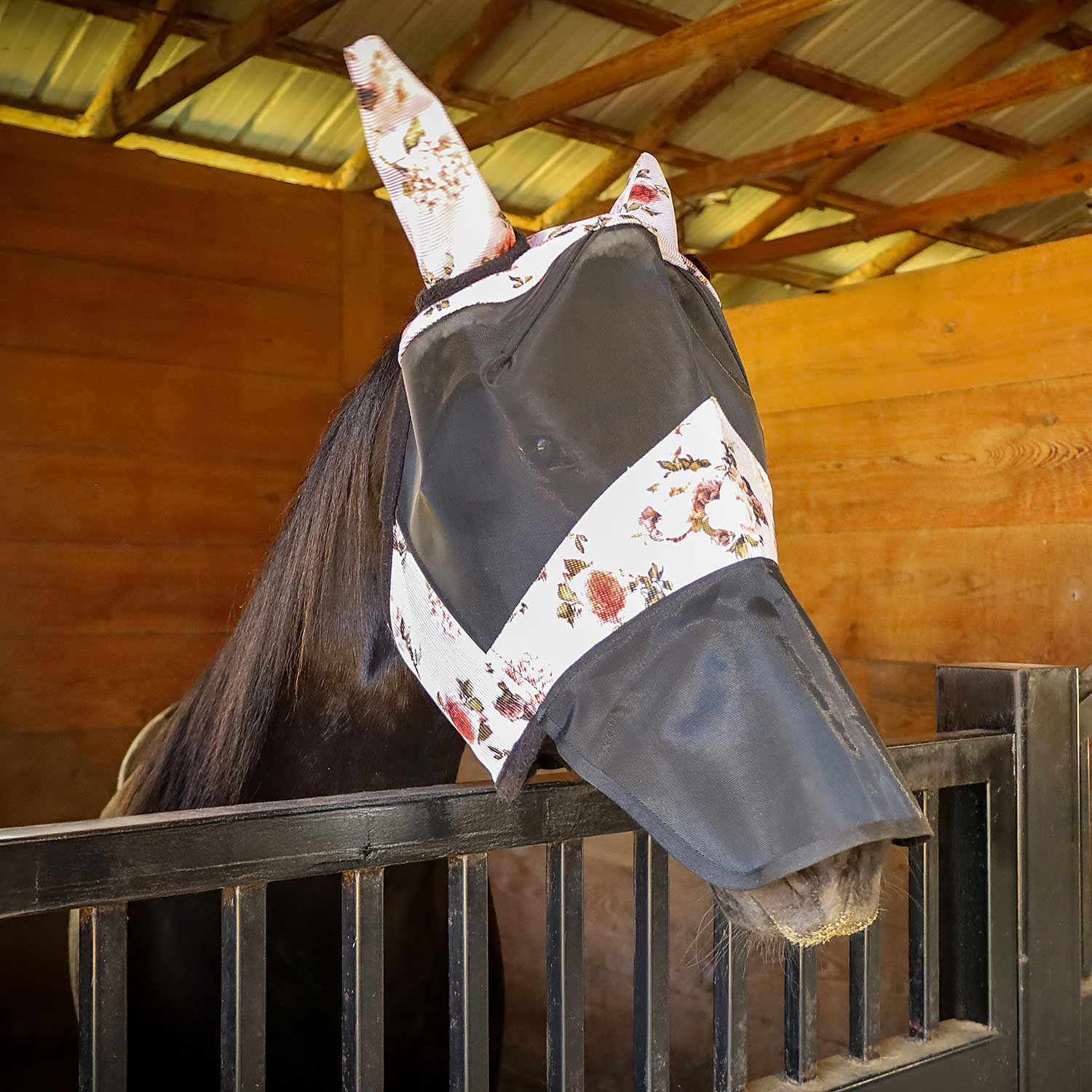 Jeffers Expression Deluxe Mesh Horse Fly Mask with Ears and Nose - Image 6