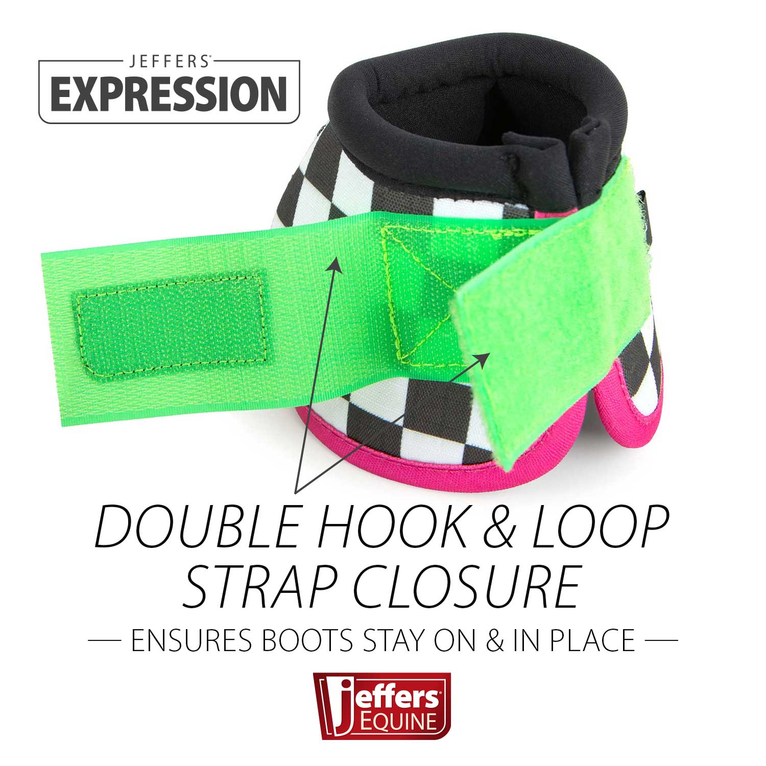 Jeffers Expression No-Turn Bell Boots for Horses, Pair - Image 12