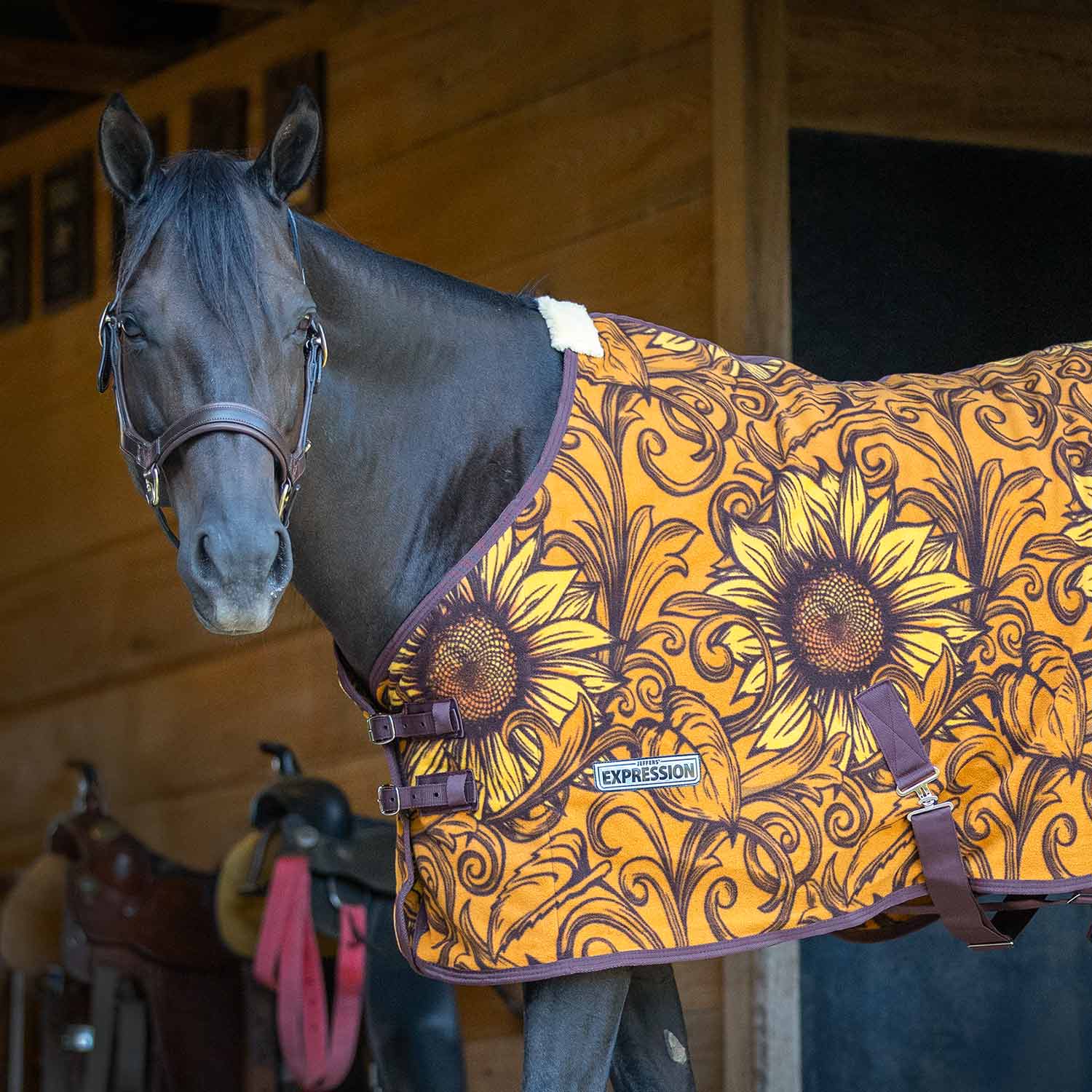 Jeffers Expression Standard Neck Fleece Horse Cooler - Image 14