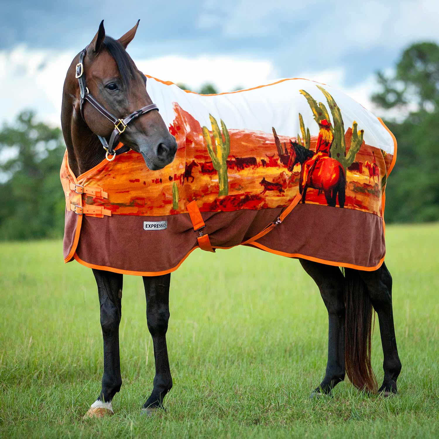 Jeffers Expression Standard Neck Fleece Horse Cooler - Image 16