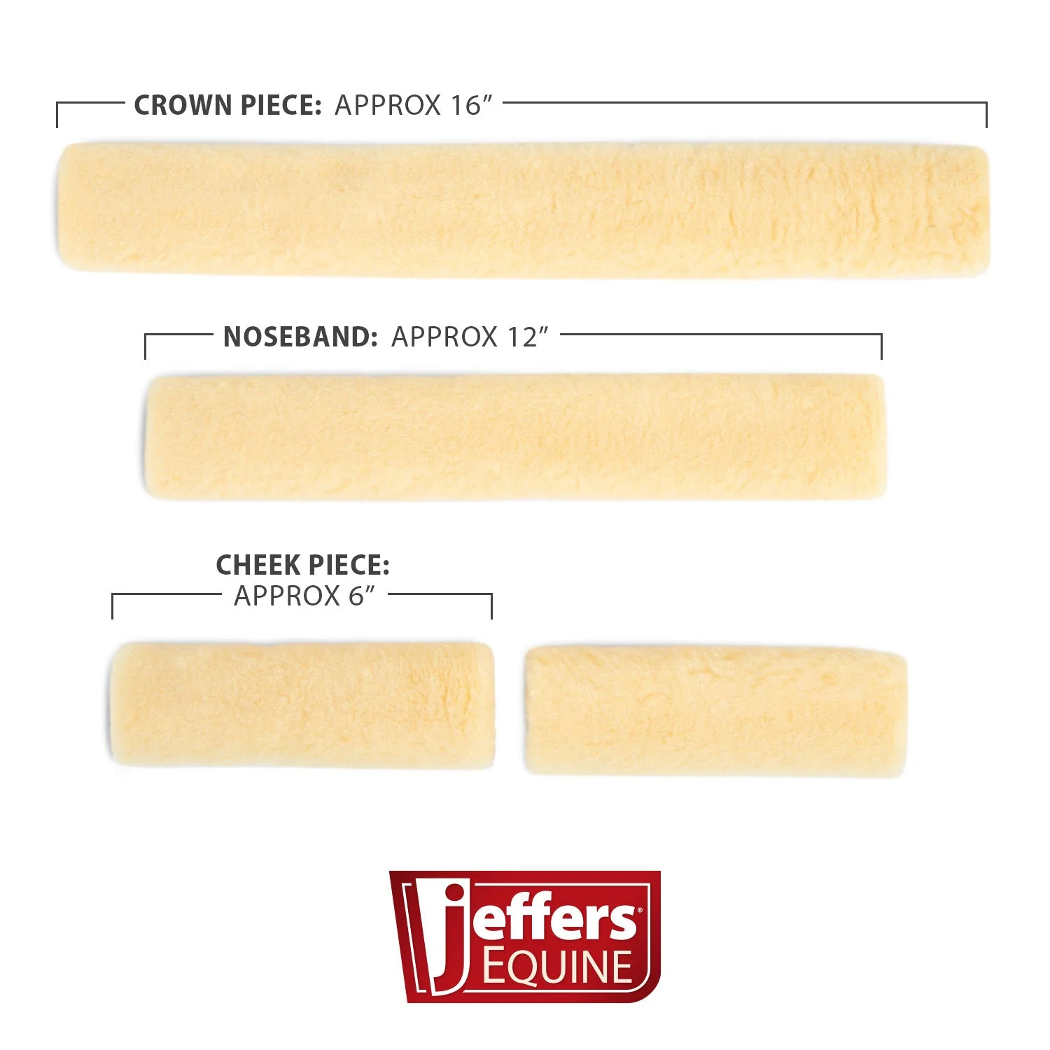 Jeffers Horse Fleece Halter Tube, 4 Piece Comfort Set - Image 3