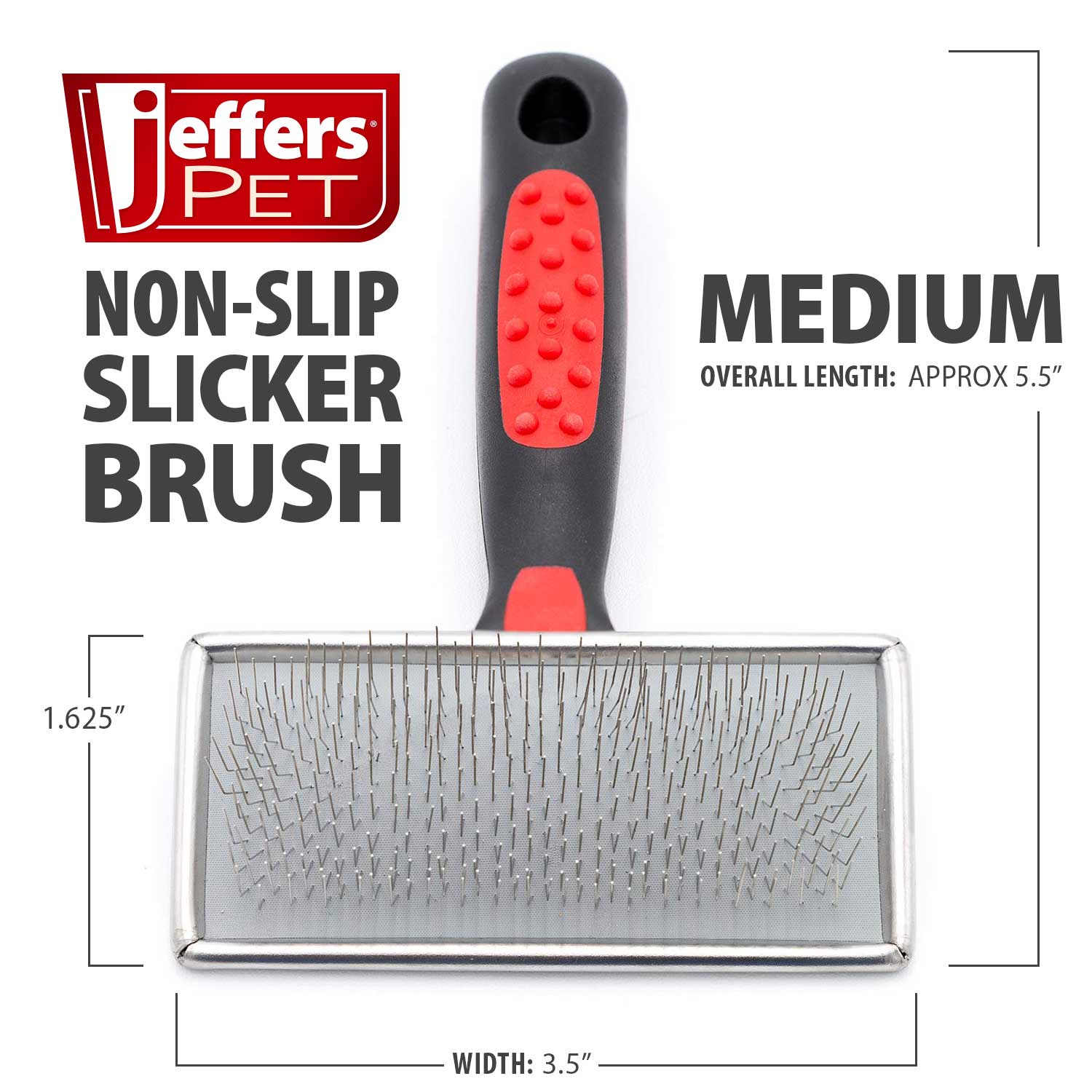 Jeffers Non-Slip Slicker Pet Grooming Brushes - Image 3