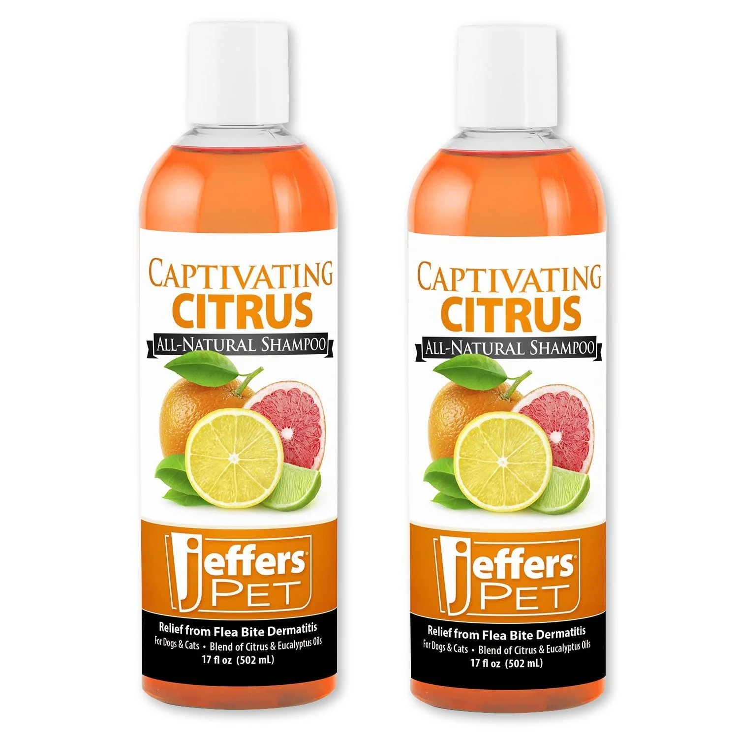 Jeffers Pet Captivating Citrus All-Natural Flea Bite Relief Shampoo for Dogs and Cats - Image 7
