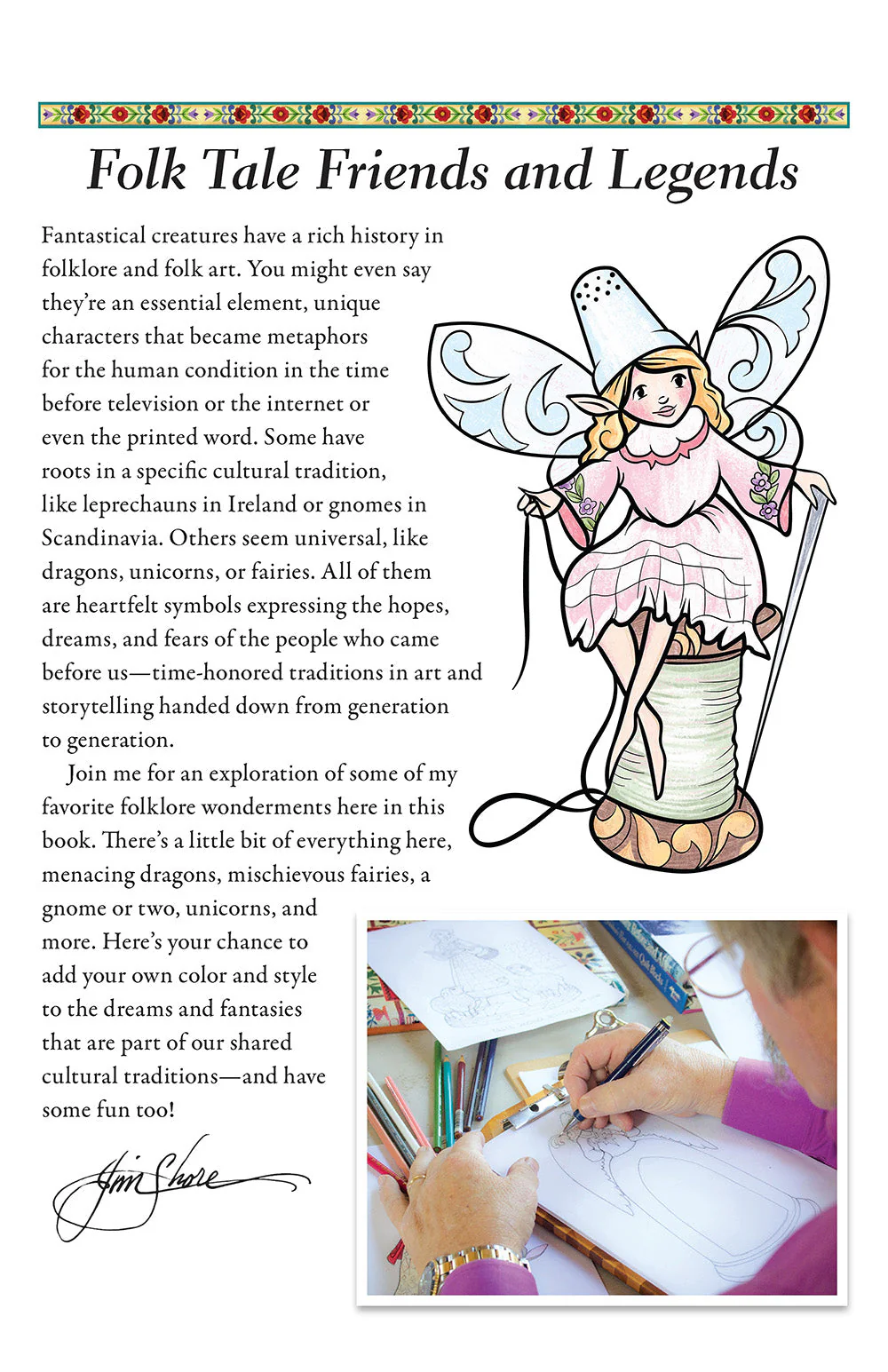 Jim Shore Fairies, Gnomes & Dragons Coloring Book - Image 2