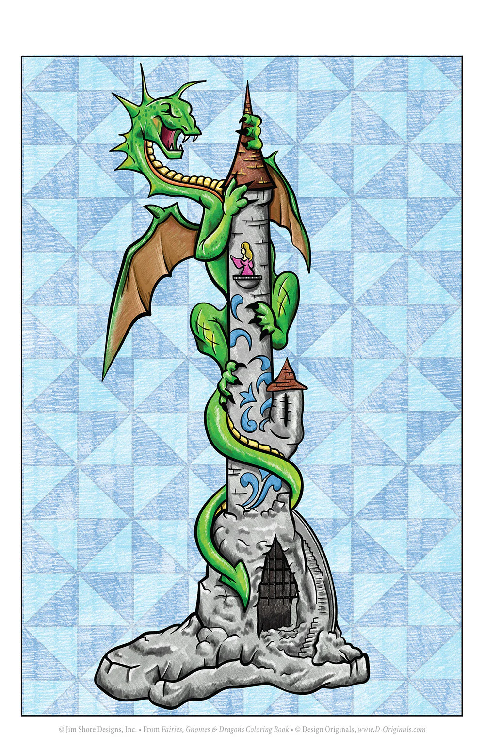 Jim Shore Fairies, Gnomes & Dragons Coloring Book - Image 6
