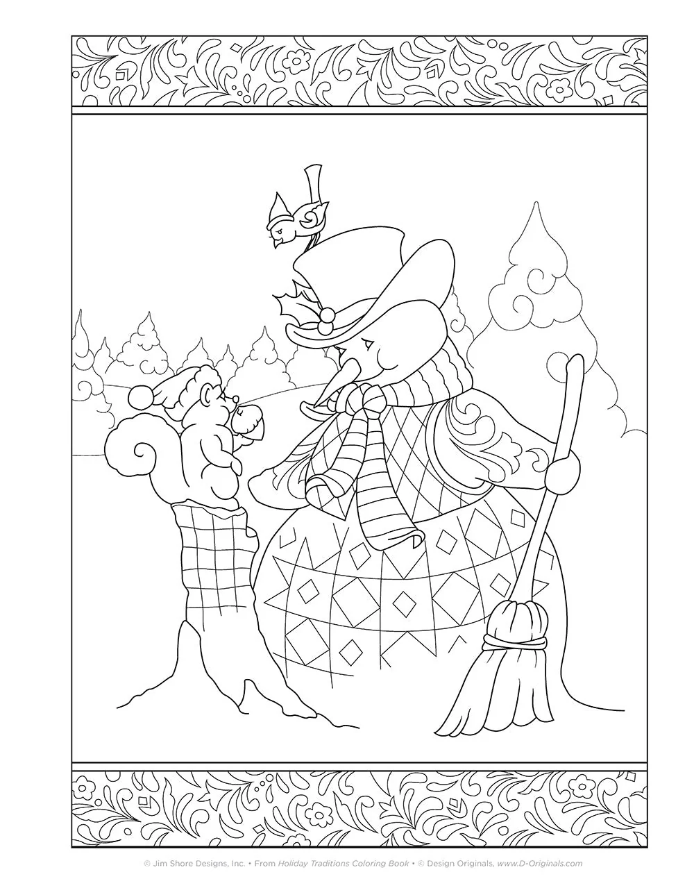 Jim Shore Holiday Traditions Coloring Book - Image 3