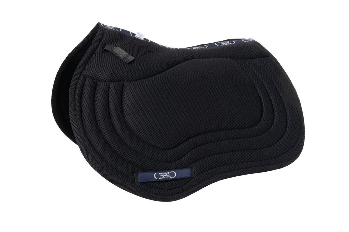 Jump Mesh Saddle Pad with Quick Dry Cotton Lining in Navy, White, or Black - Image 8