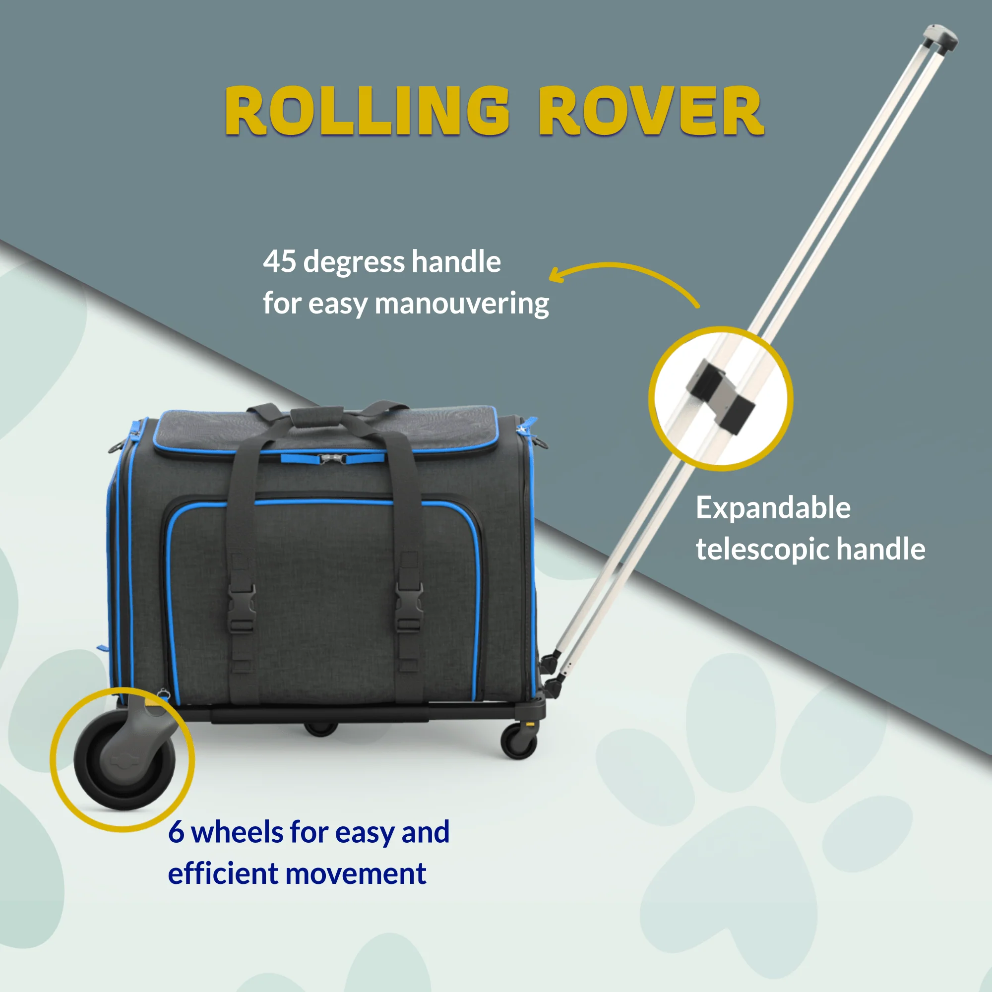 Katziela Rolling Rover Airline Compliant Expandable Wheeled Pet Carrier - Image 10