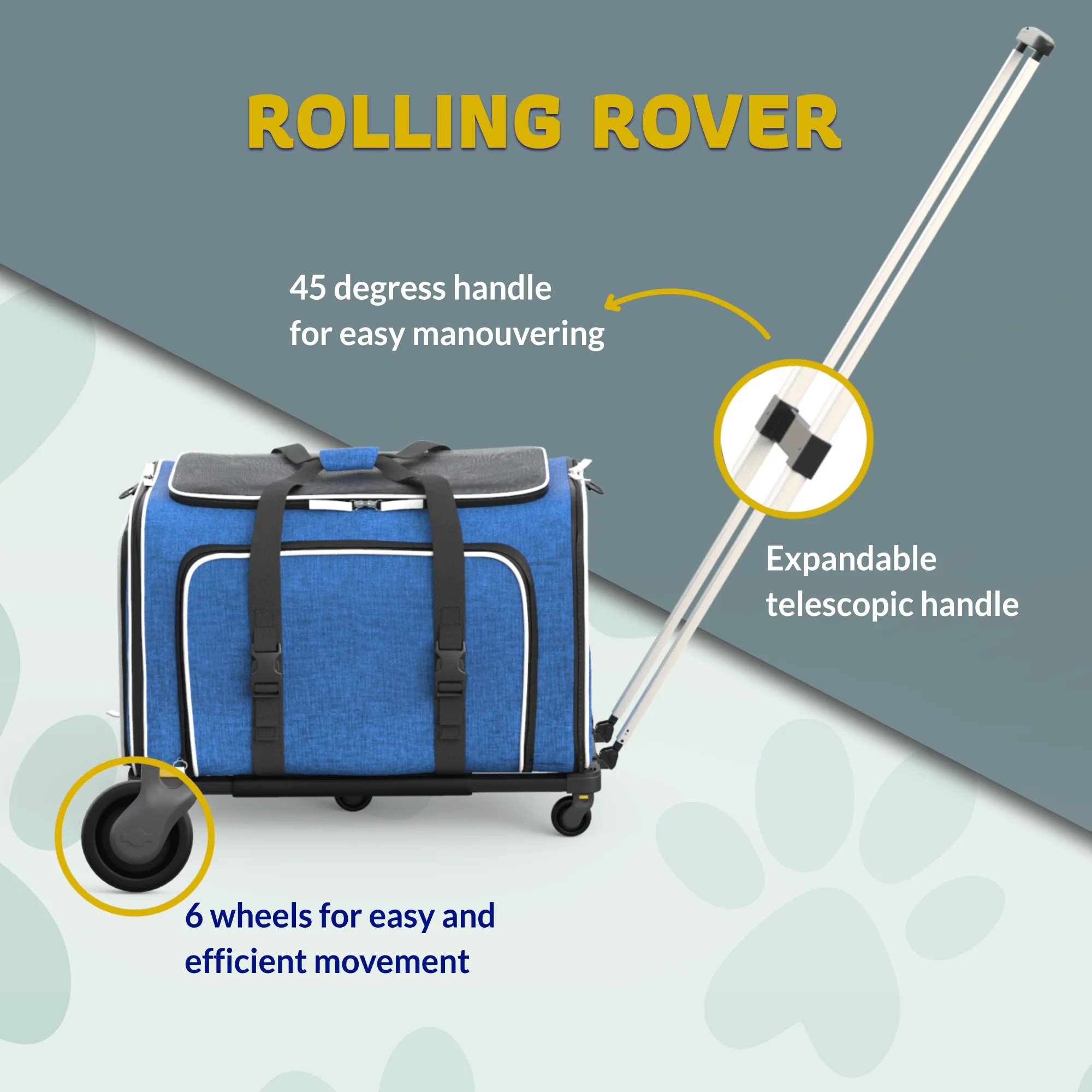 Katziela Rolling Rover Airline Compliant Expandable Wheeled Pet Carrier - Image 33