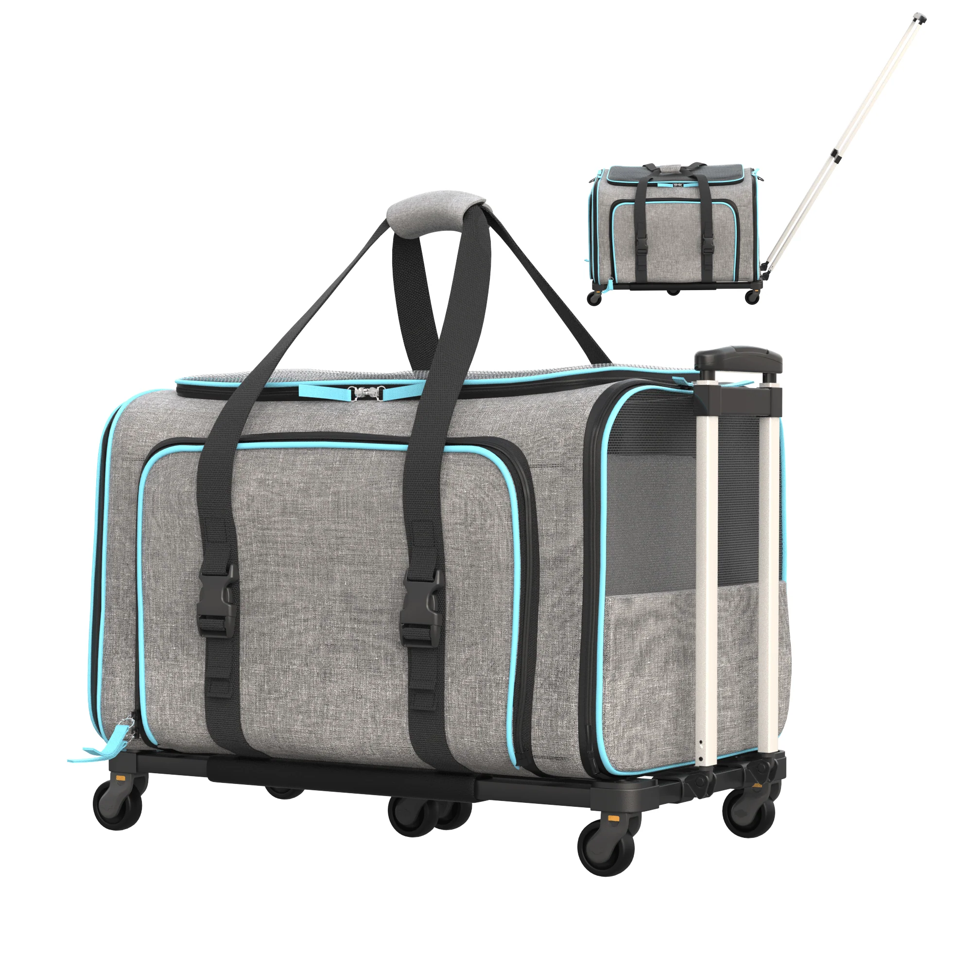 Katziela Rolling Rover Airline Compliant Expandable Wheeled Pet Carrier - Image 37