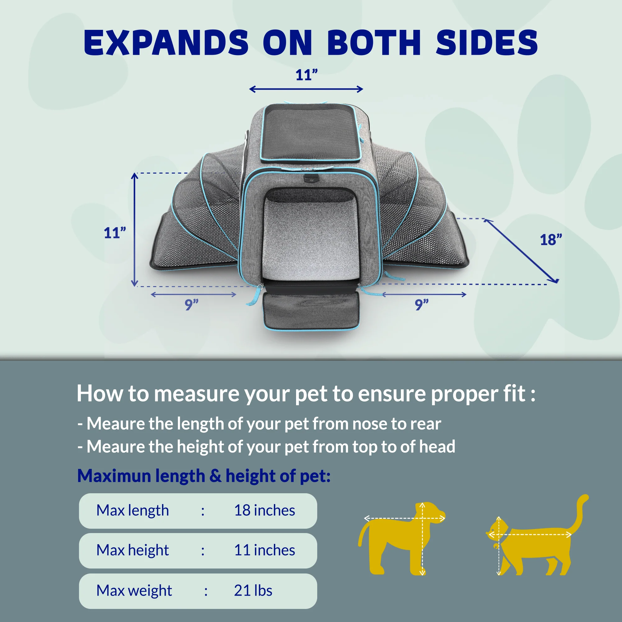 Katziela Rolling Rover Airline Compliant Expandable Wheeled Pet Carrier - Image 39
