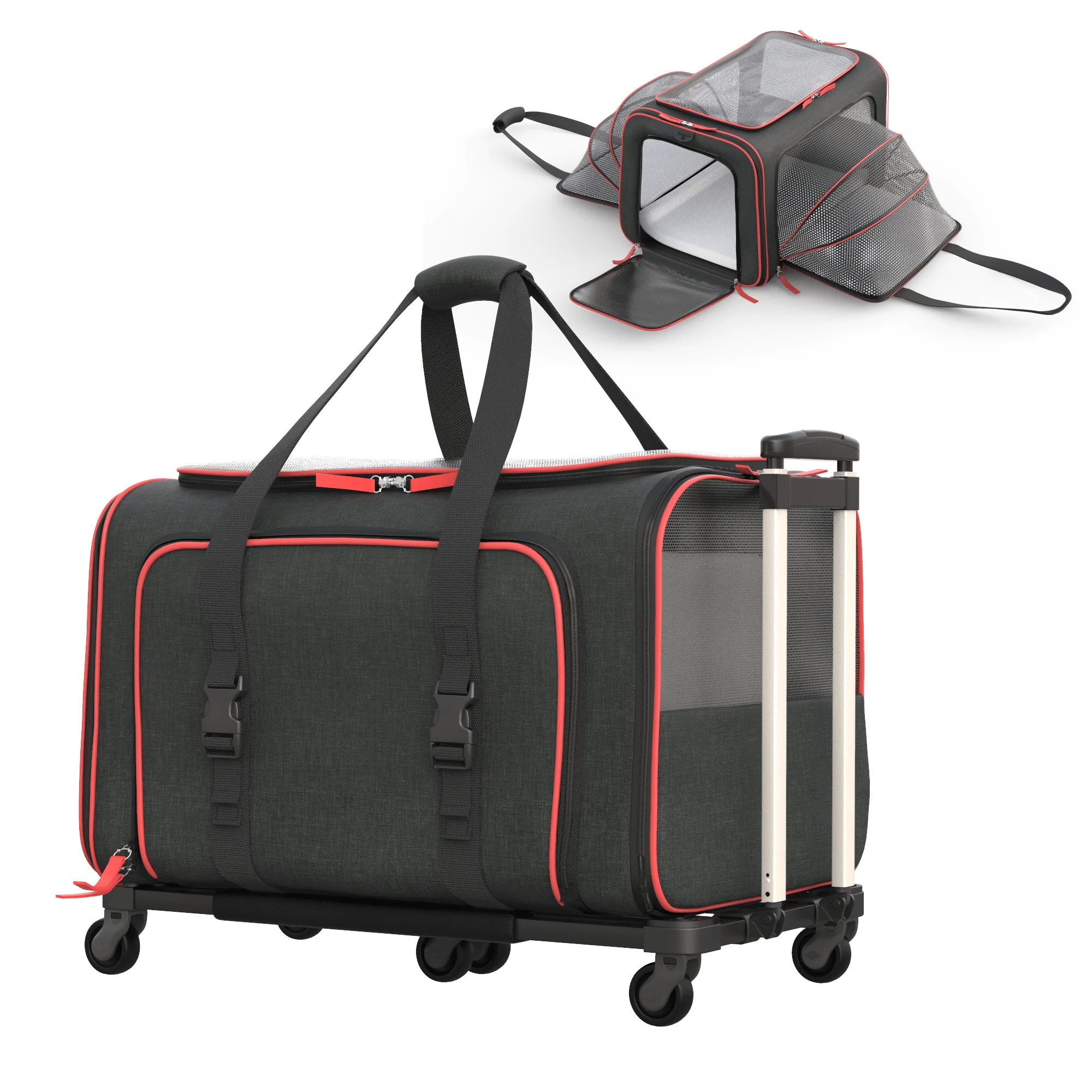 Katziela Rolling Rover Airline Compliant Expandable Wheeled Pet Carrier - Image 6