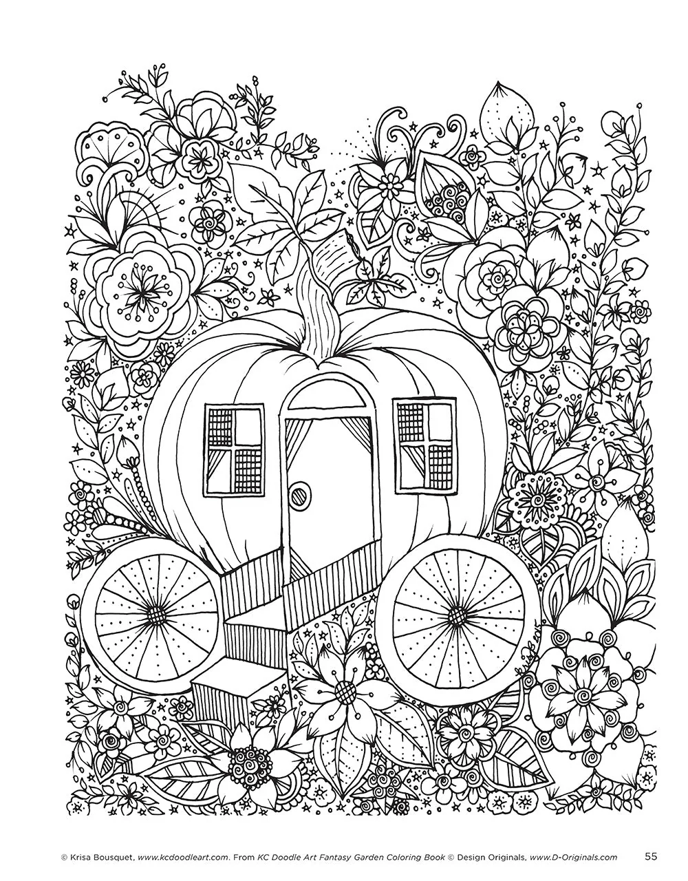 KC Doodle Art Fantasy Garden Coloring Book - Image 6