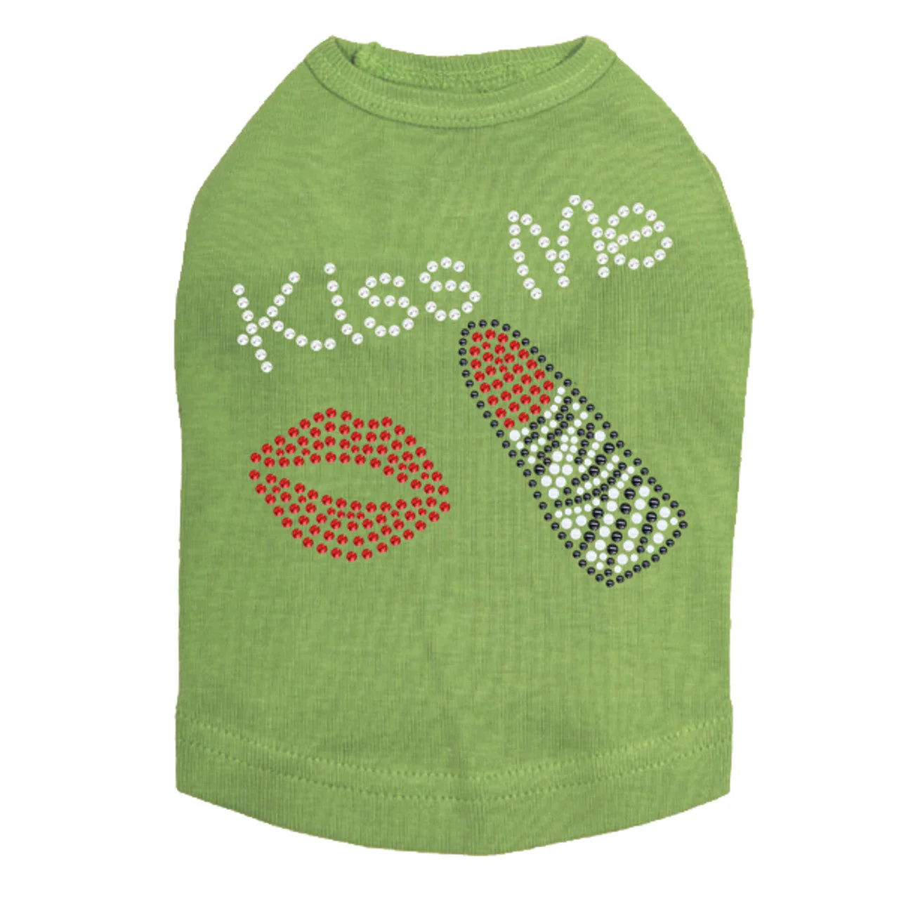 Kiss Me - Lips and Lipstick - Dog Tank - Image 14