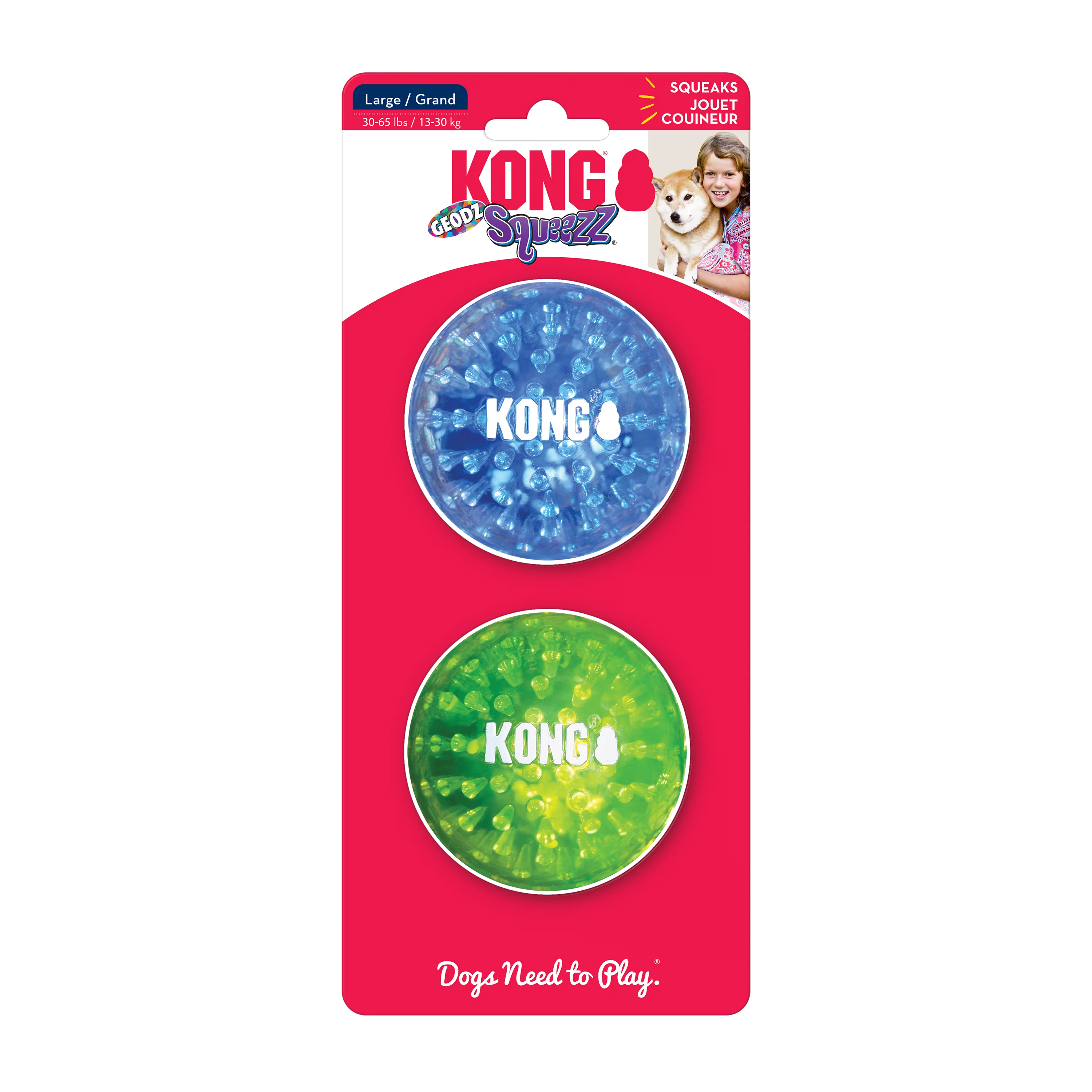 Kong Squeezz Geodz Large (2pk) - Image 3