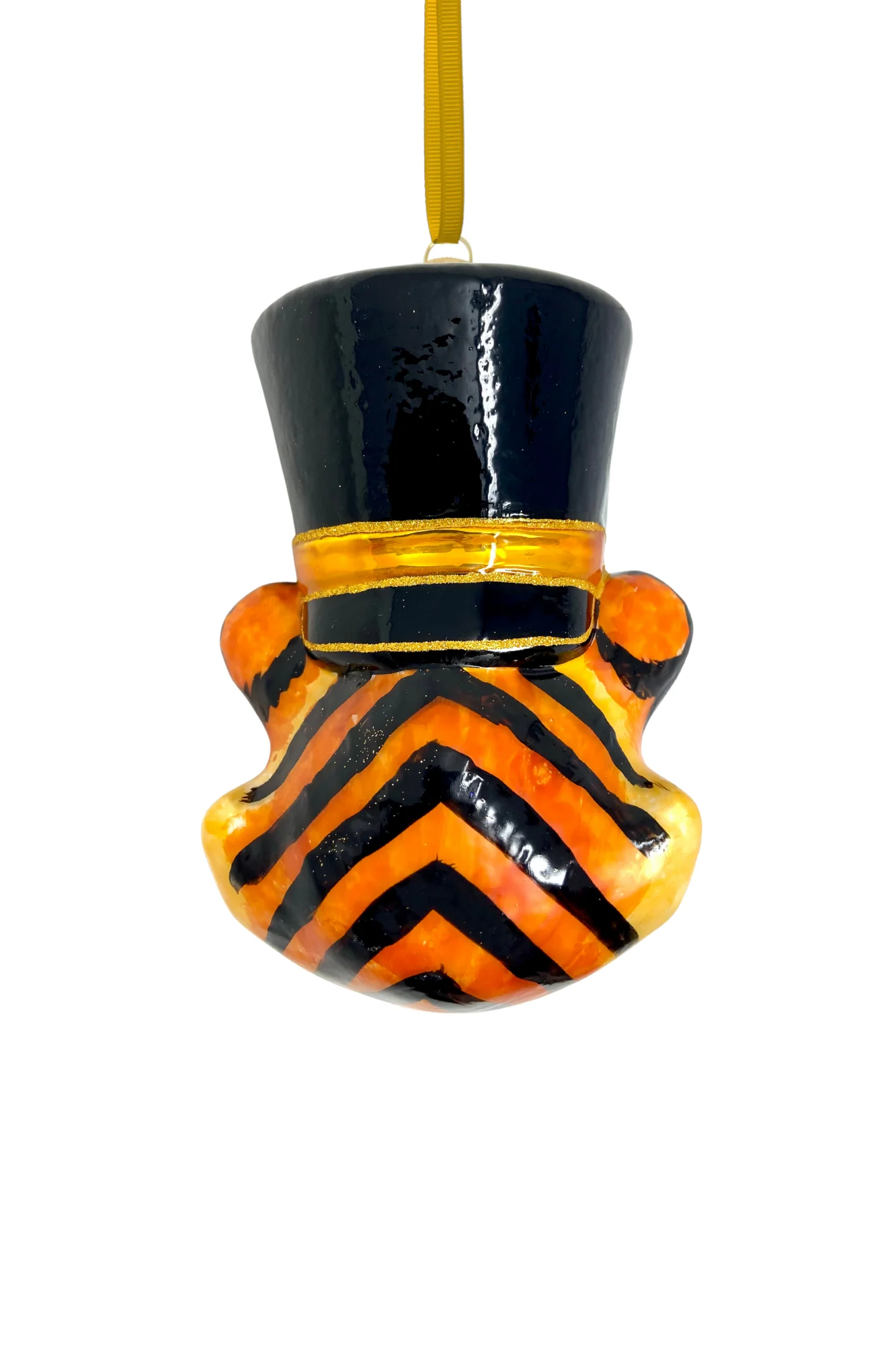 KRG Bengal Tiger Head Polish Glass Ornament - Image 2