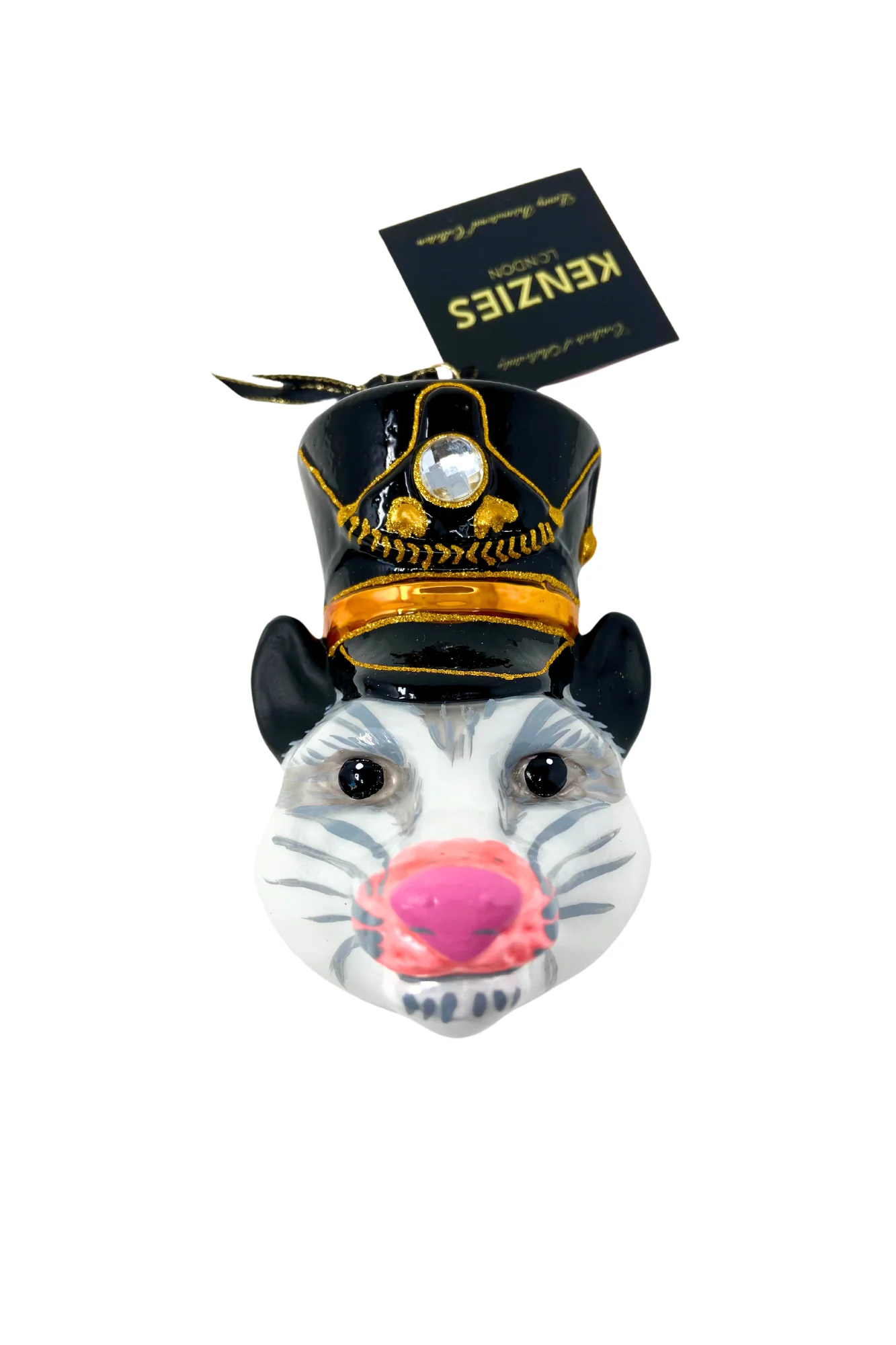 KRG Opossum Head Polish Glass Ornament - Image 2