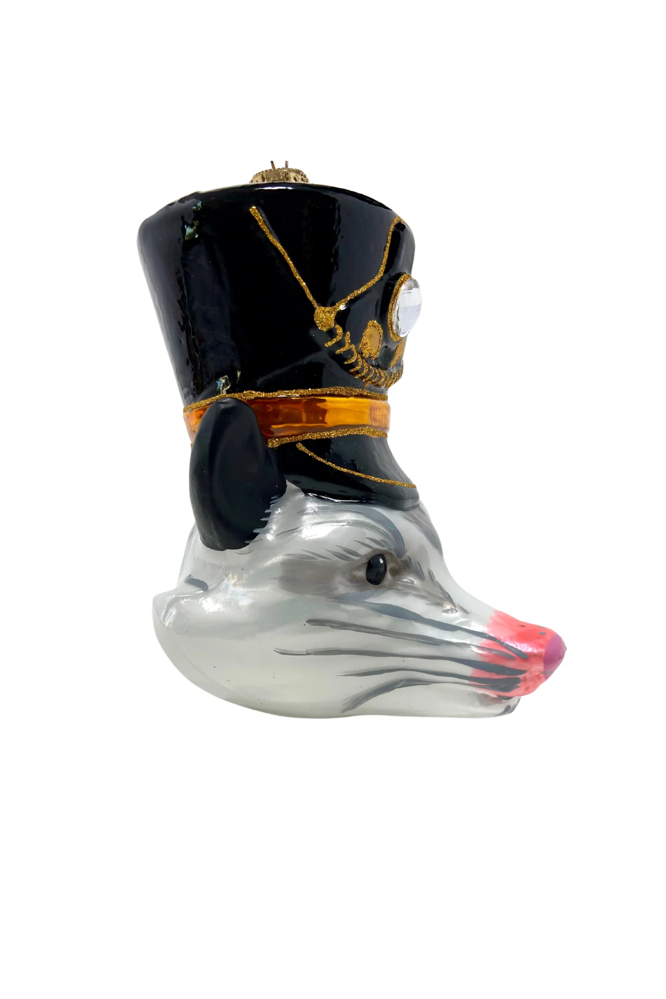 KRG Opossum Head Polish Glass Ornament - Image 4