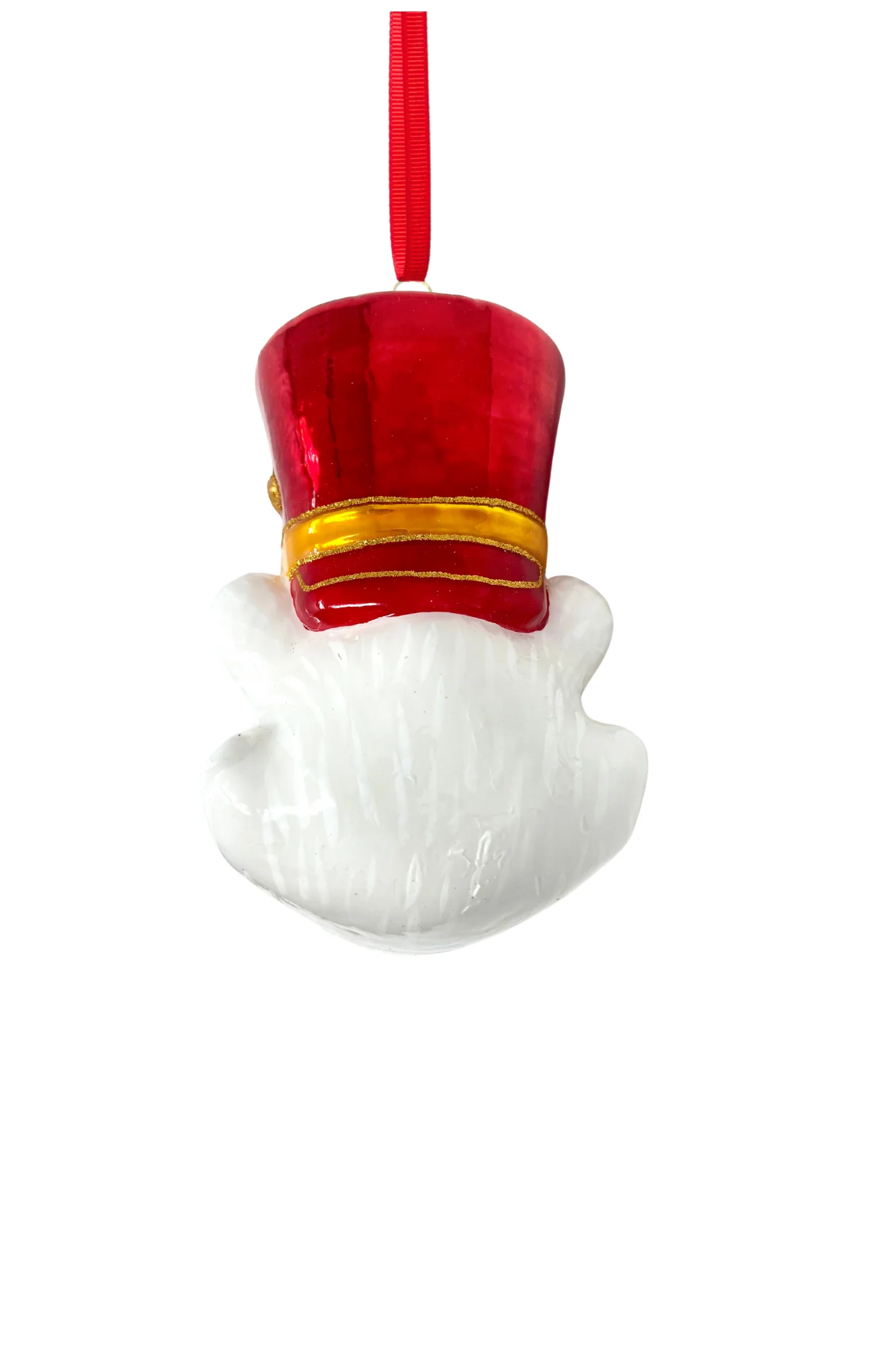 KRG Polar Bear Head Polish Glass Ornament - Image 2