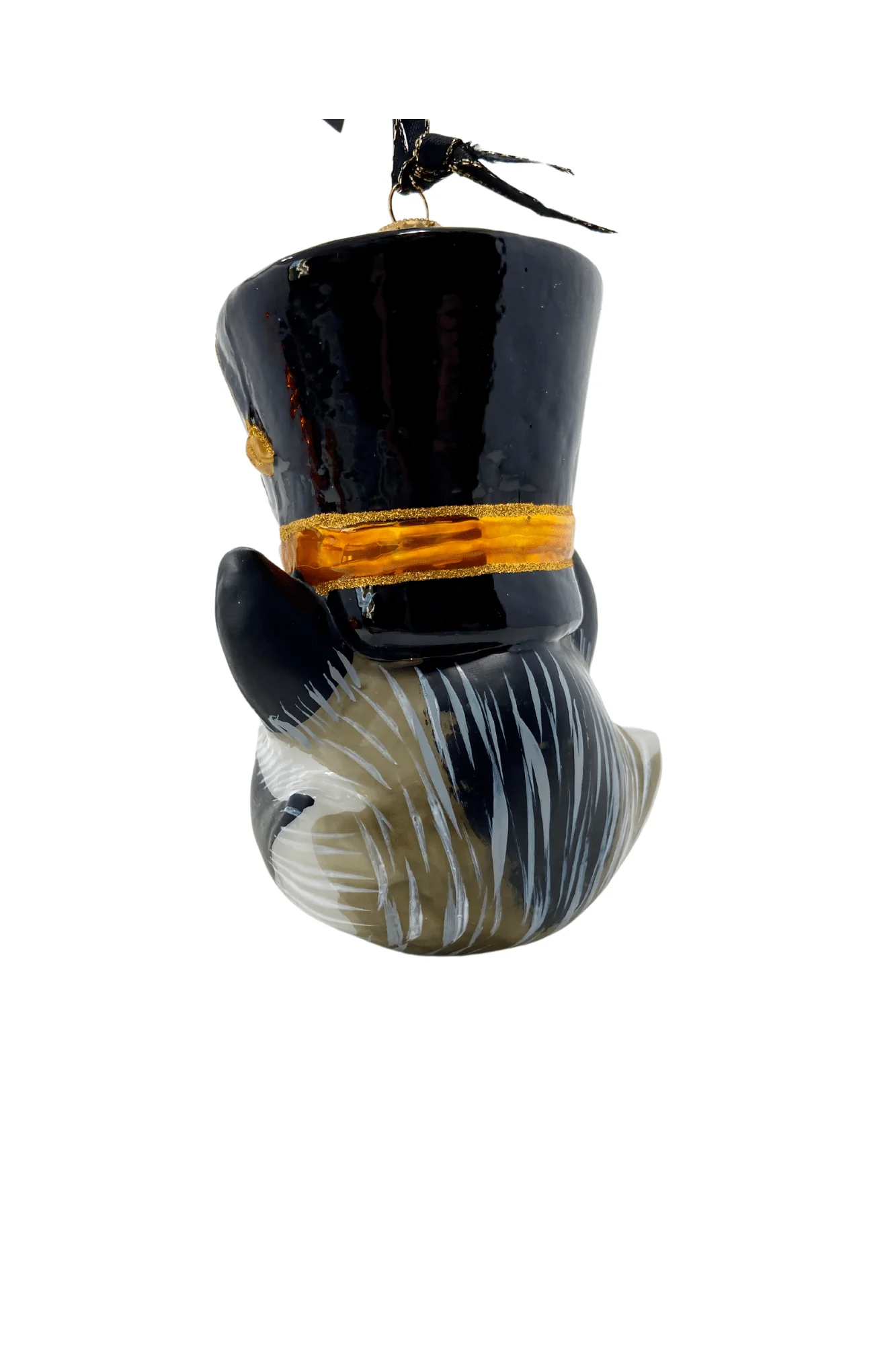 KRG Raccoon Head Polish Glass Ornament - Image 2