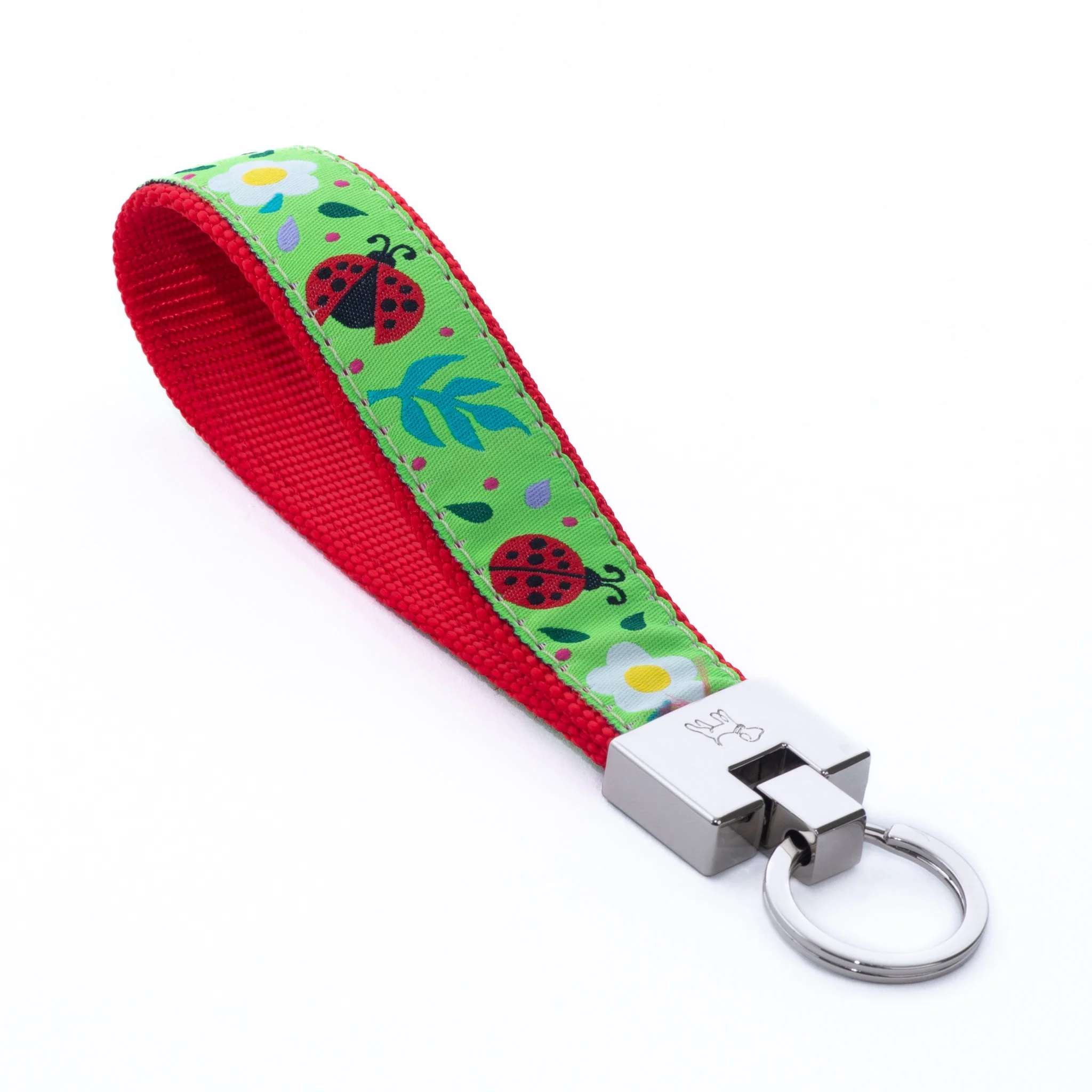 Up Country Ladybugs Cast Brass Key Ring