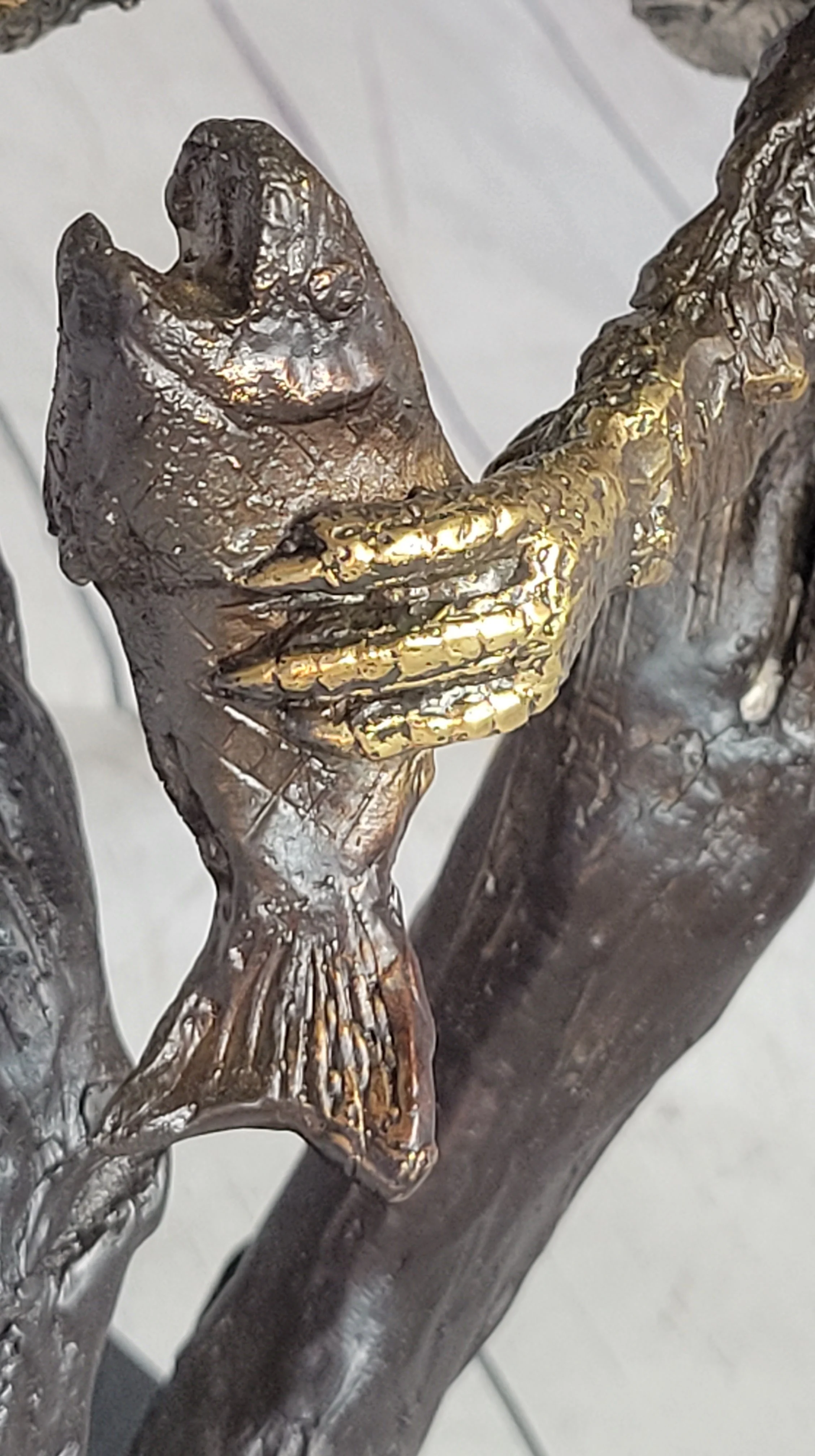 Landing Eagle Bronze Metal Statue Sculpture Indoor Outdoor 23" x 18" - Image 7