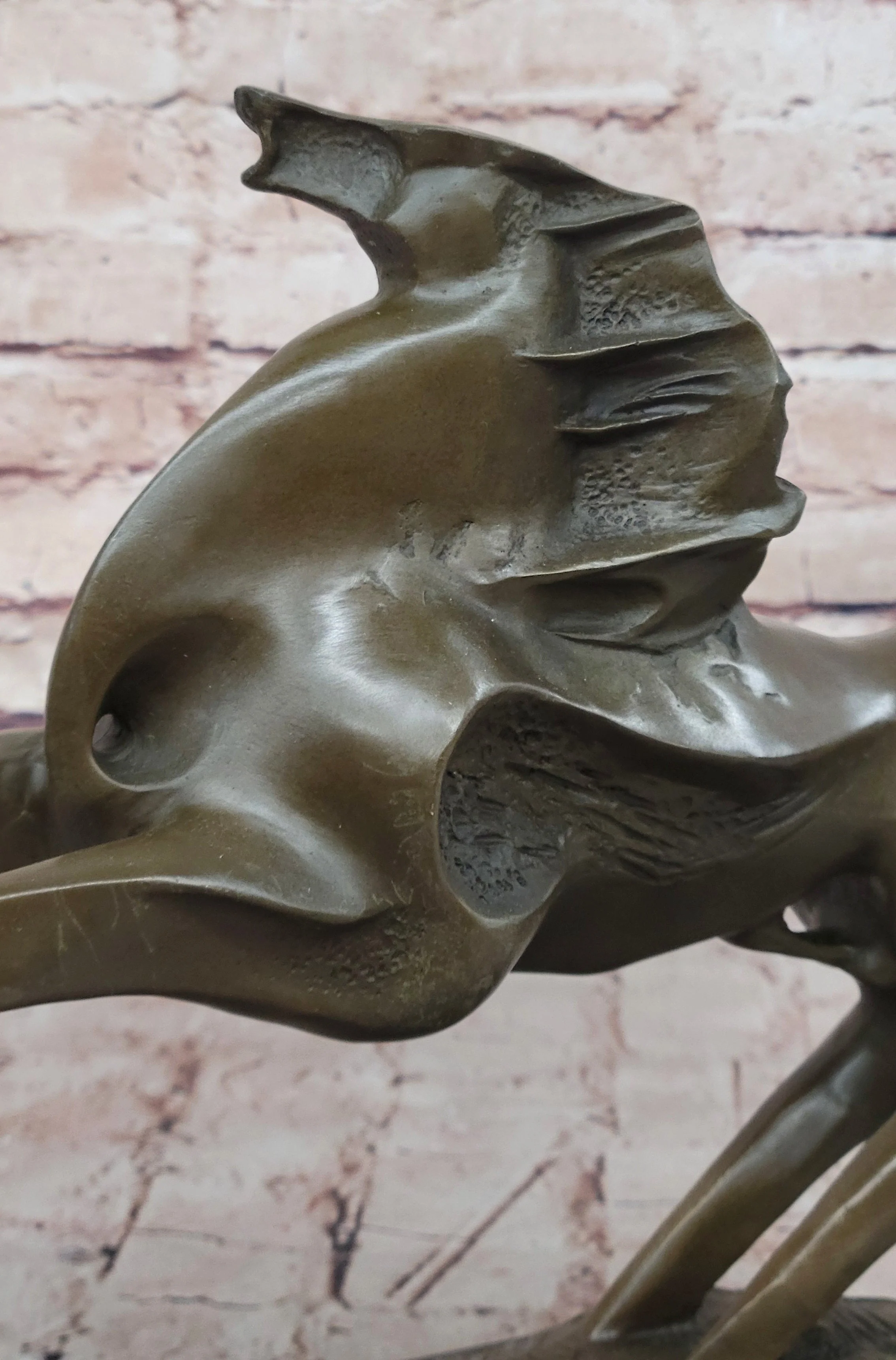 Large Abstract Modern Art Horse Gallops Bronze Sculpture Statue Figurine Figure - Image 7