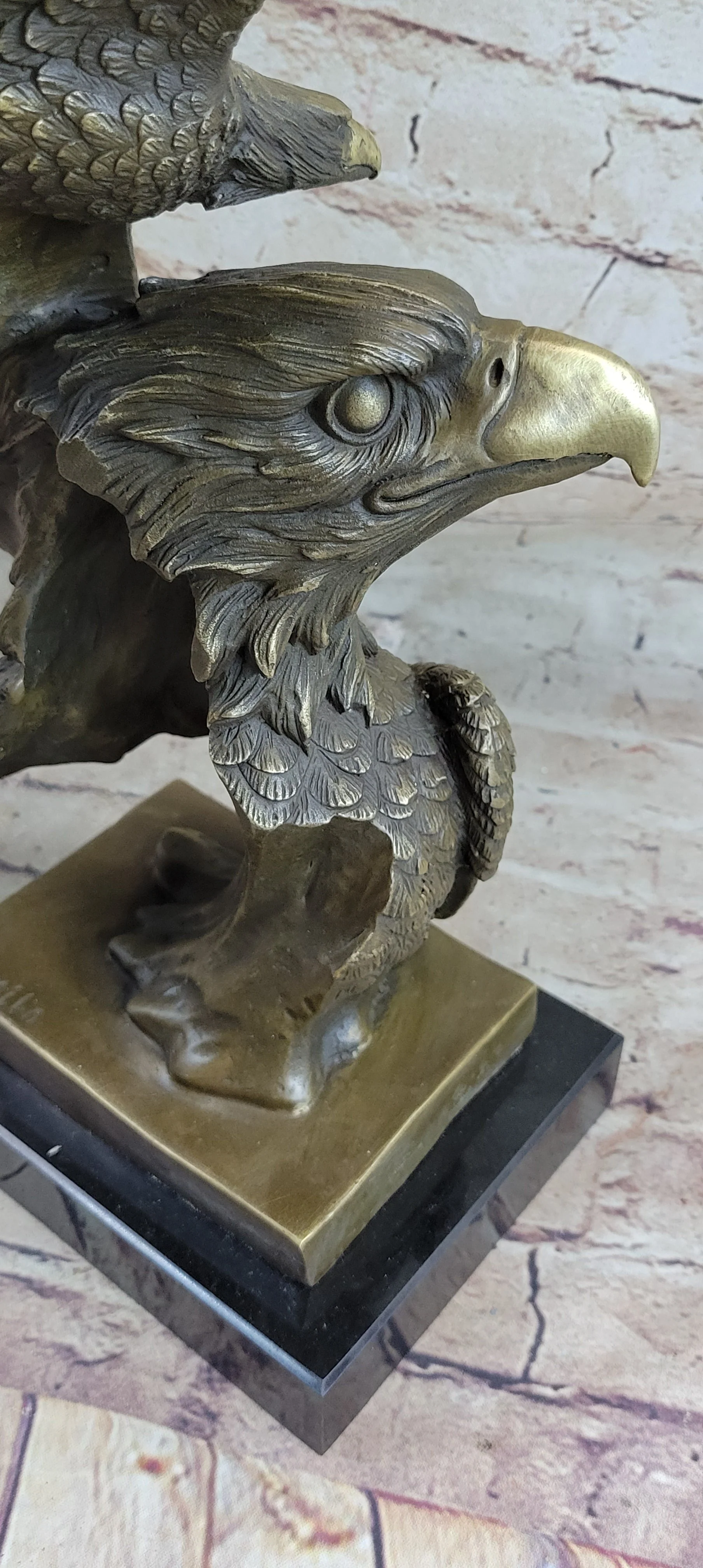 Large American Bald Eagle Hot Cast Bronze Sculpture Figurine Figure Statue Deal - Image 7